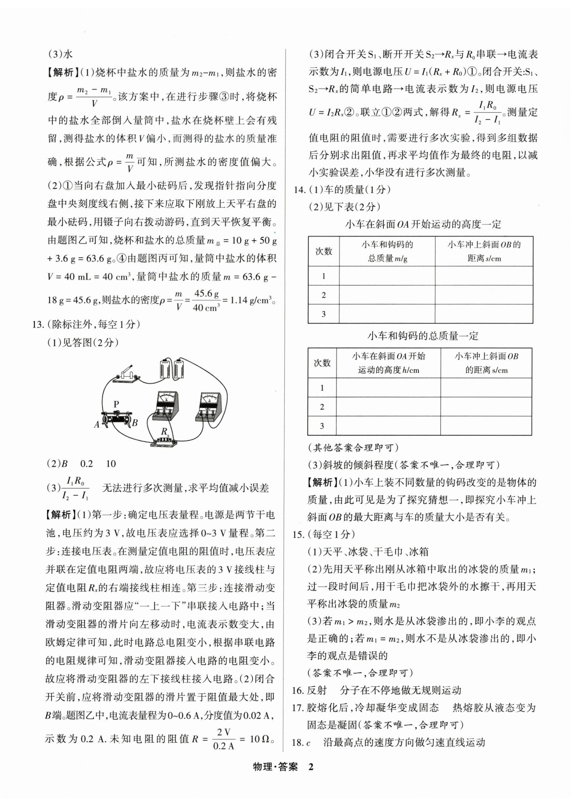 2024年中考360物理山西專版 第2頁