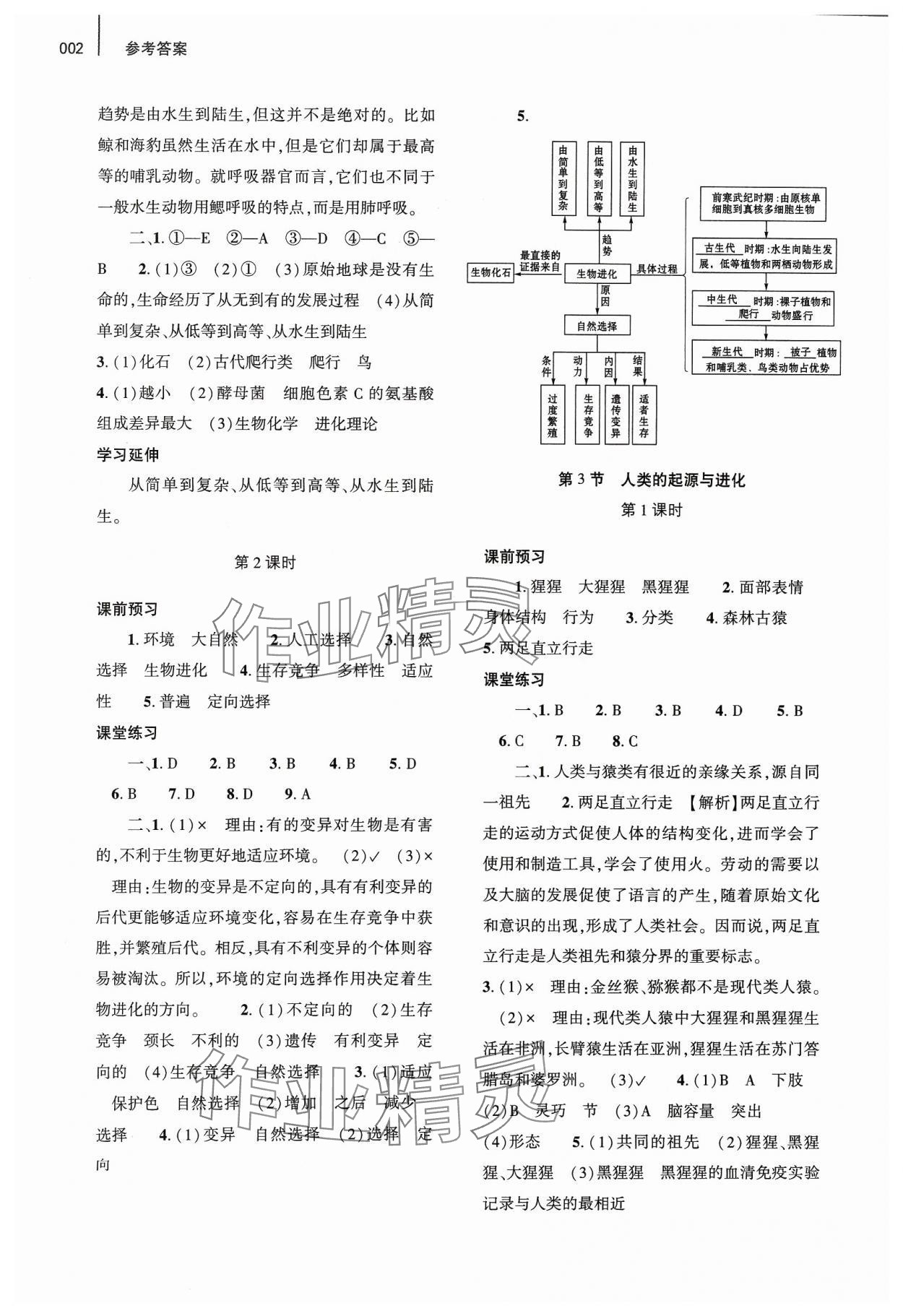 2024年基礎(chǔ)訓(xùn)練大象出版社八年級(jí)生物下冊(cè)北師大版 參考答案第2頁(yè)