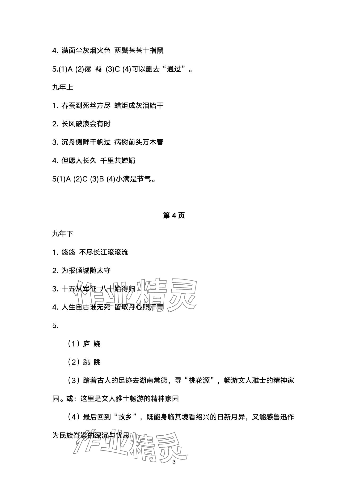 2024年中考階梯測評語文人教版 第3頁