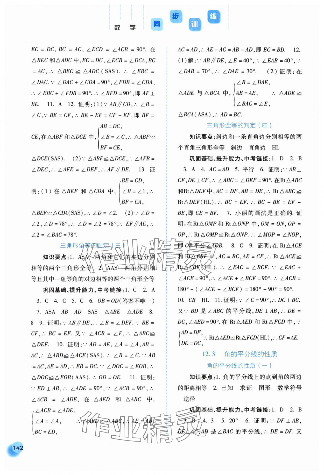 2023年同步訓(xùn)練河北人民出版社八年級數(shù)學(xué)上冊人教版 第4頁