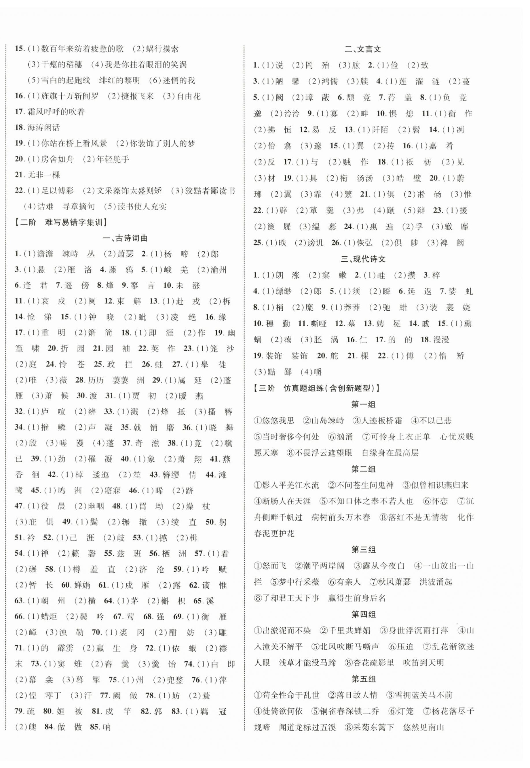 2025年貴州中考新突破語文 第8頁