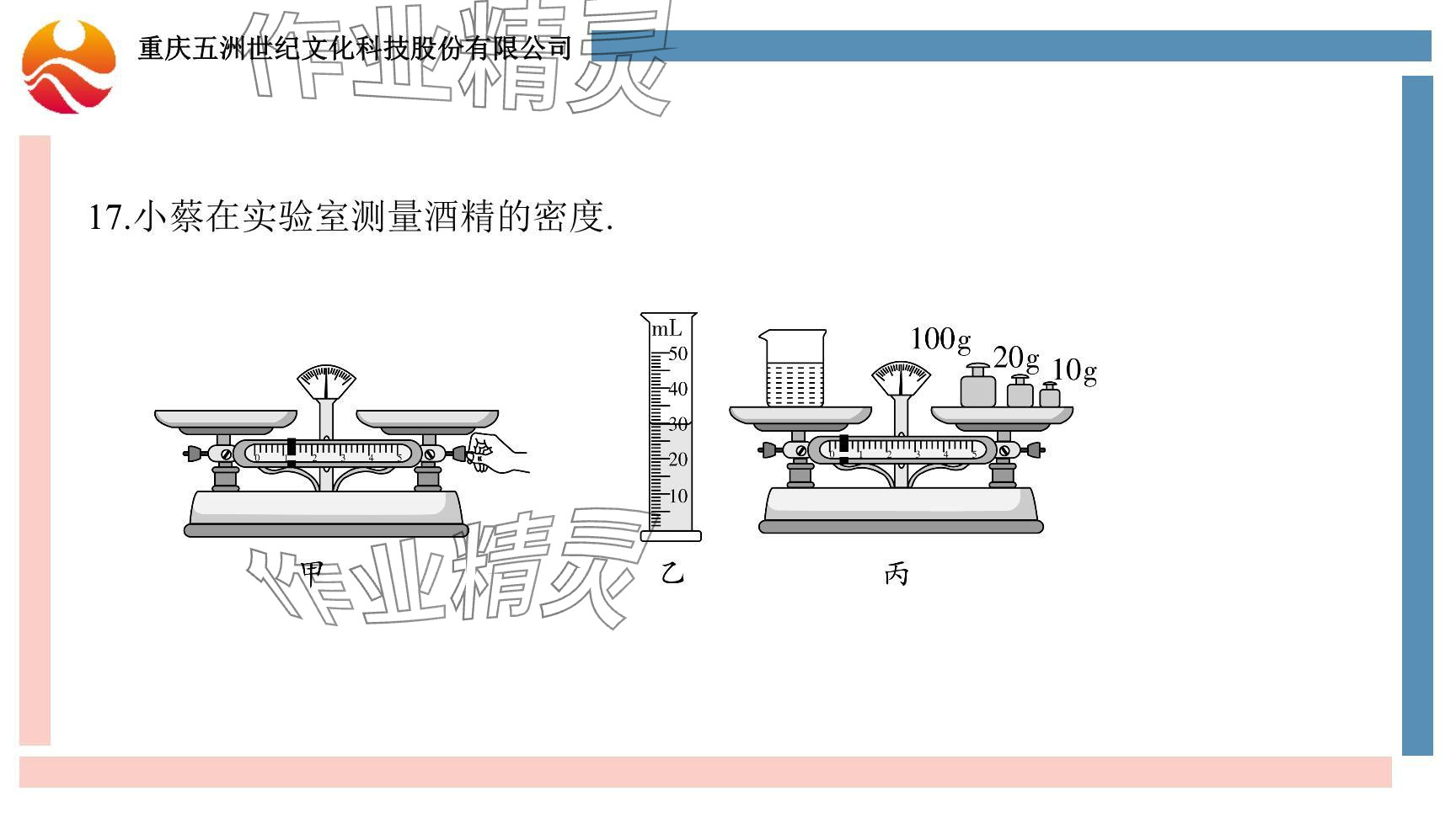 2024年重慶市中考試題分析與復(fù)習(xí)指導(dǎo)物理 參考答案第22頁