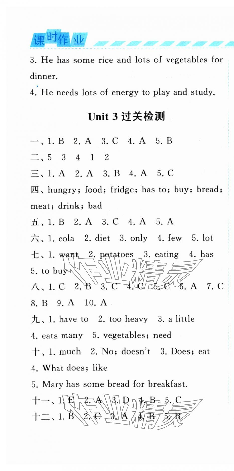 2024年經綸學典課時作業(yè)六年級英語下冊譯林版 第10頁