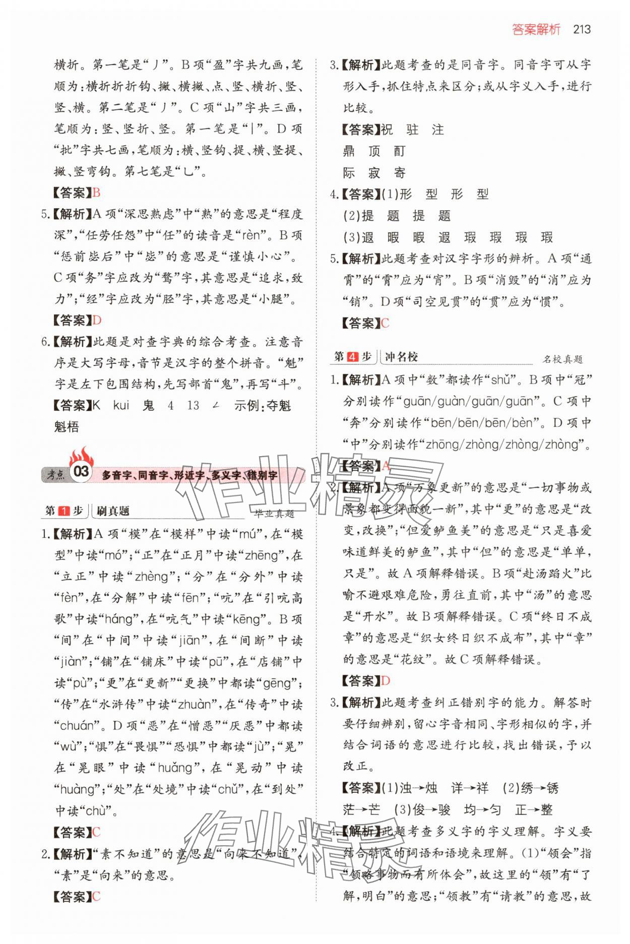 2025年一本名校冲刺必备方案六年级语文 第3页