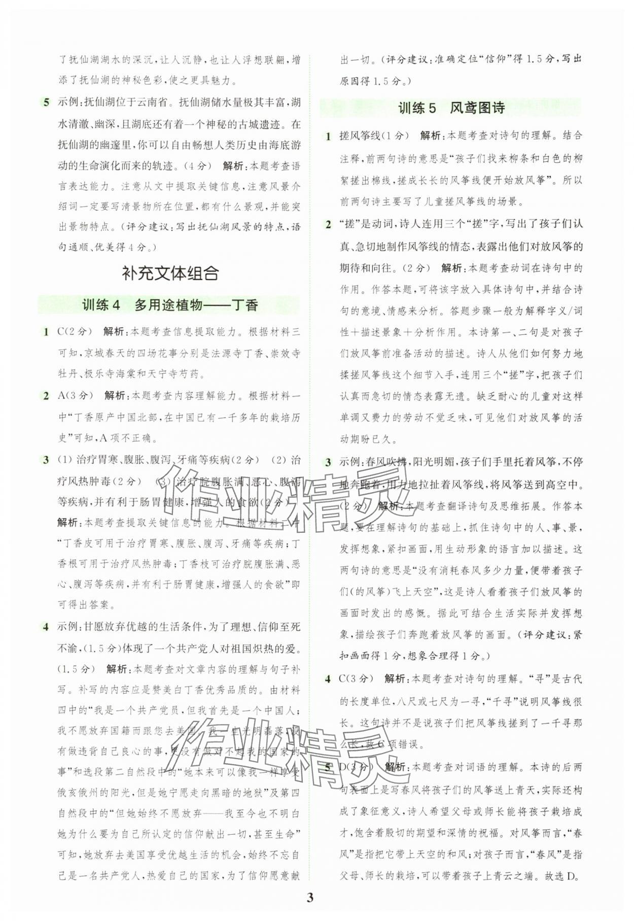 2025年通城学典组合训练六年级语文上册人教版浙江专版 第3页