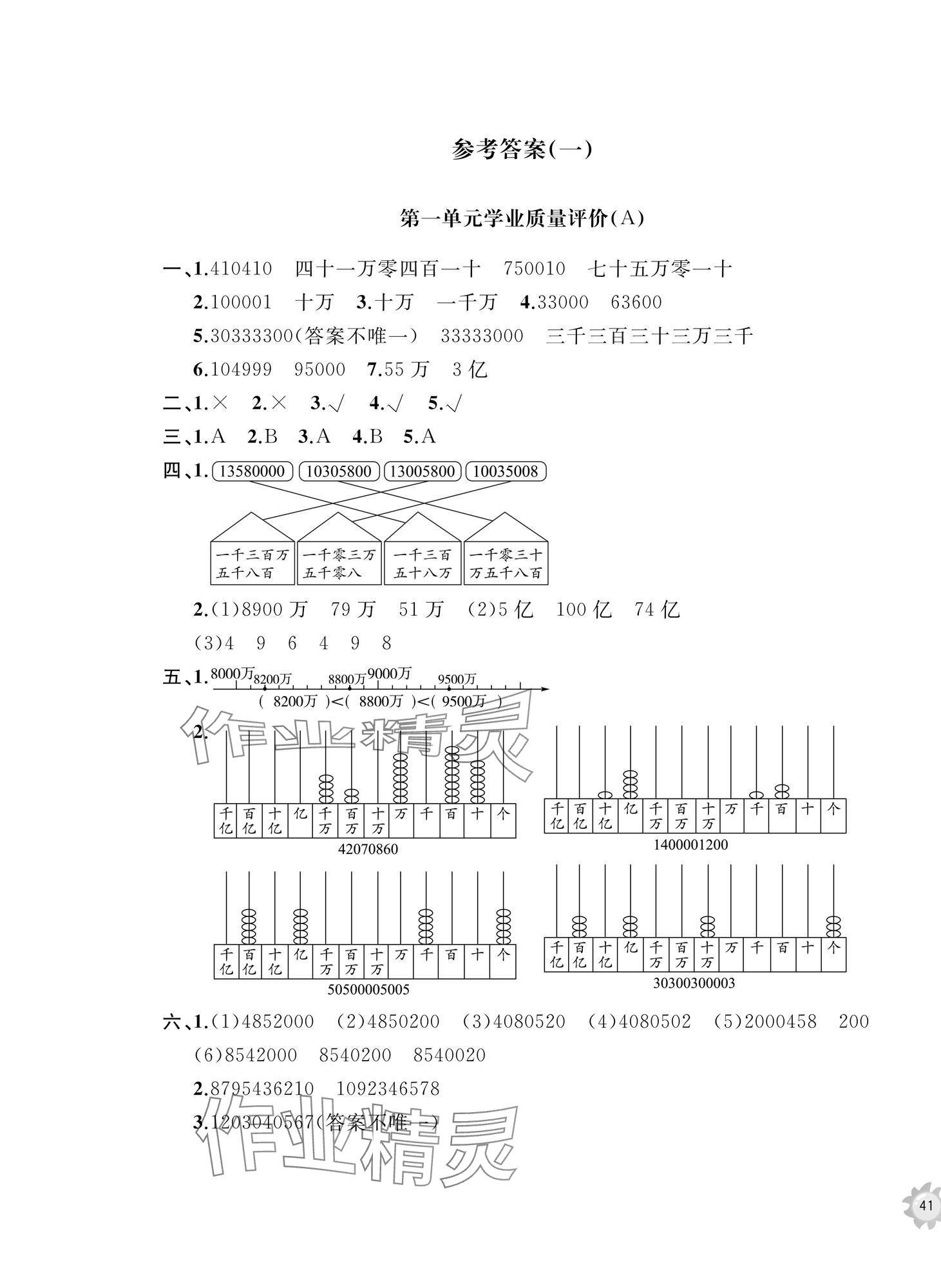 2025年精练课堂分层作业四年级数学上册青岛版 第1页