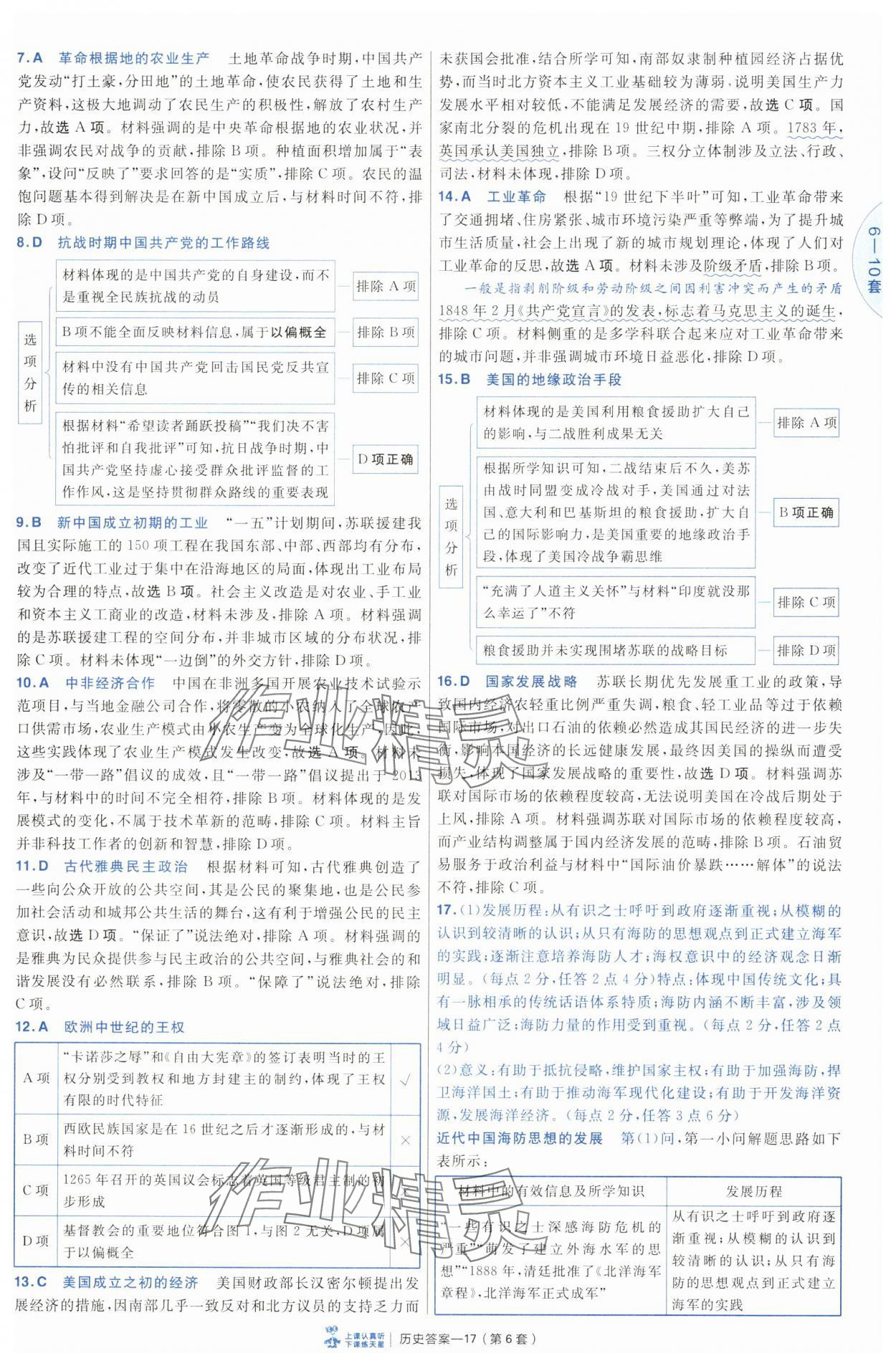 2025年高考沖刺優(yōu)秀模擬試卷匯編45套歷史 第17頁