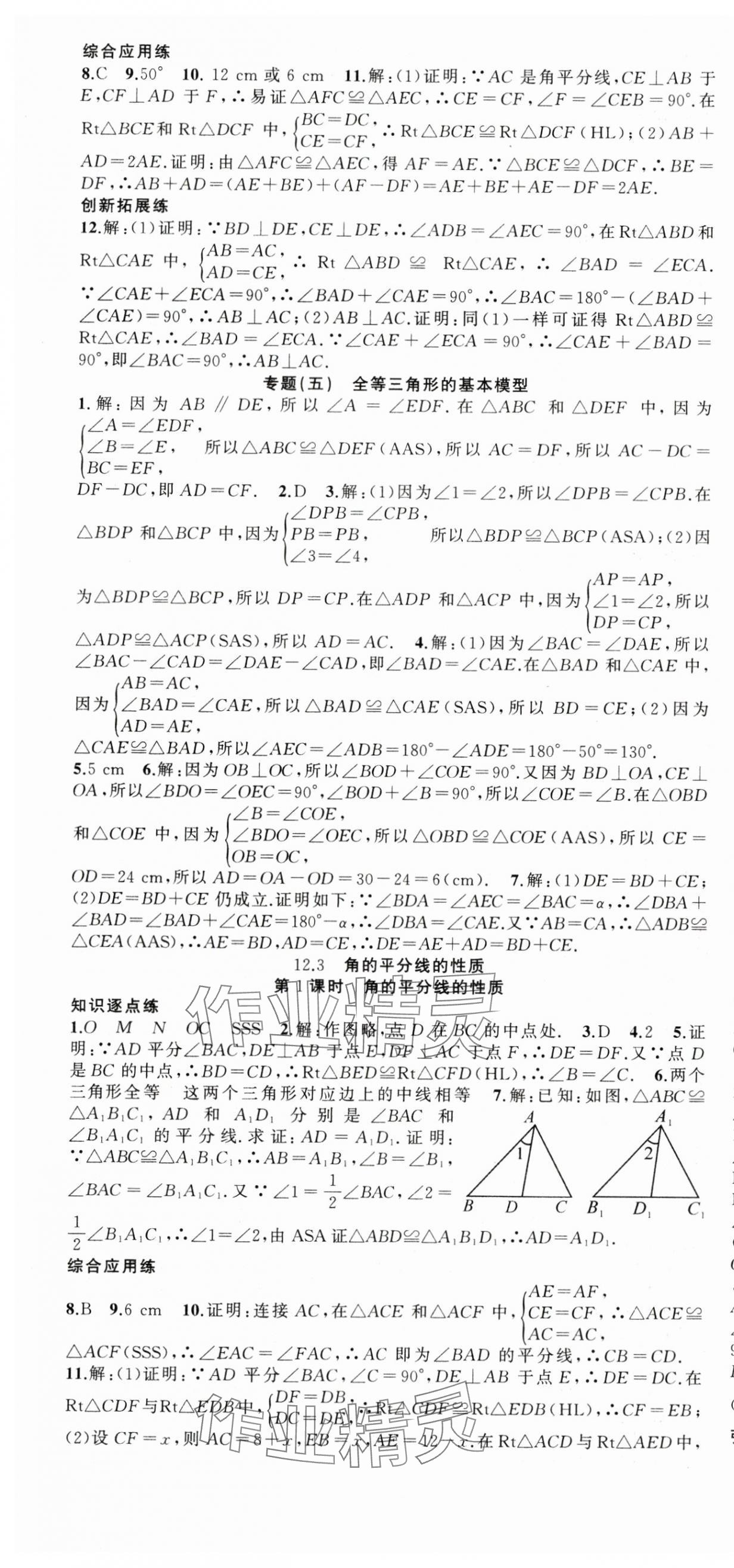 2024年同步作業(yè)本練闖考八年級(jí)數(shù)學(xué)上冊(cè)人教版安徽專(zhuān)版 第7頁(yè)