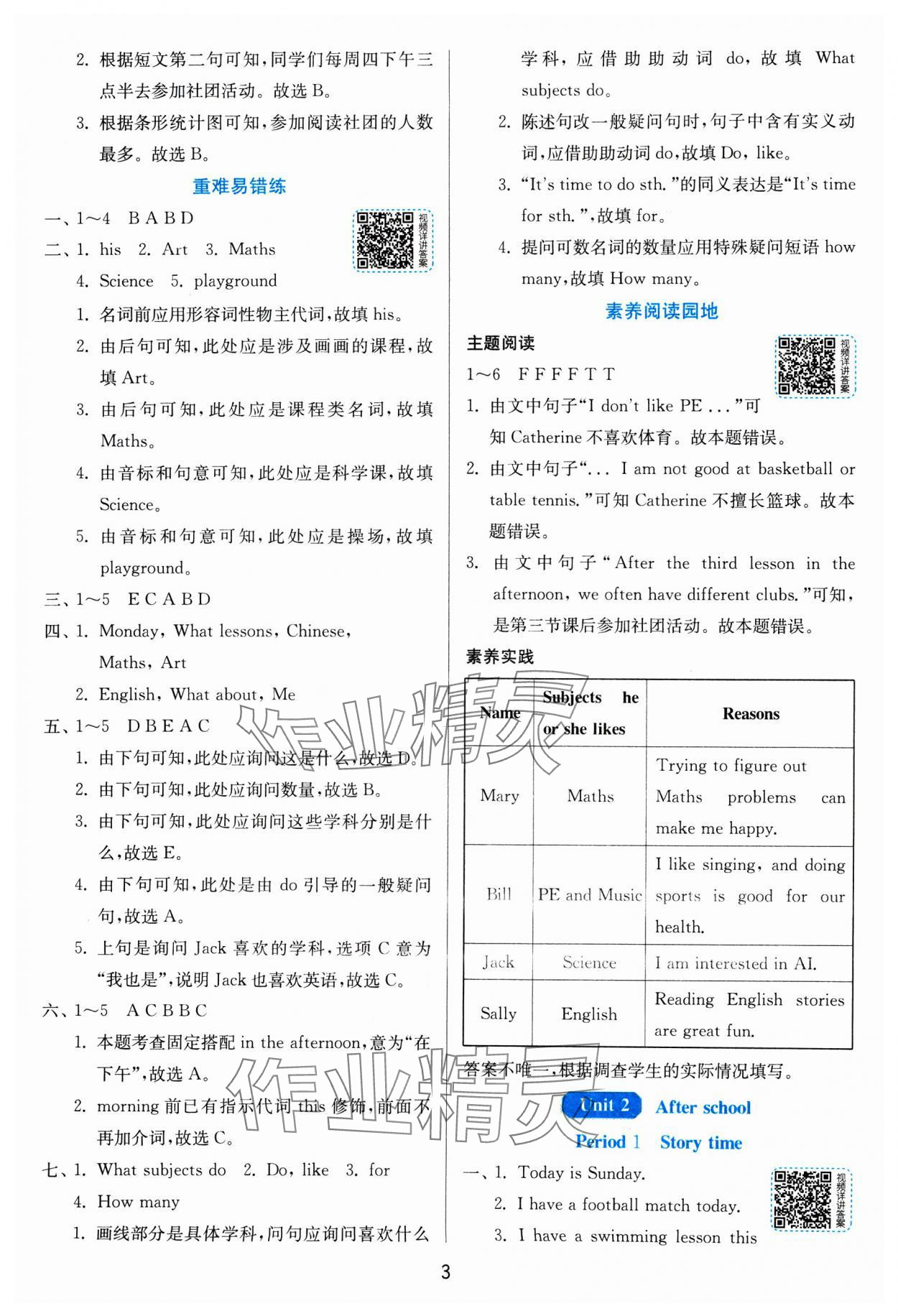 2025年1課3練全優作業本四年級英語下冊譯林版 第3頁