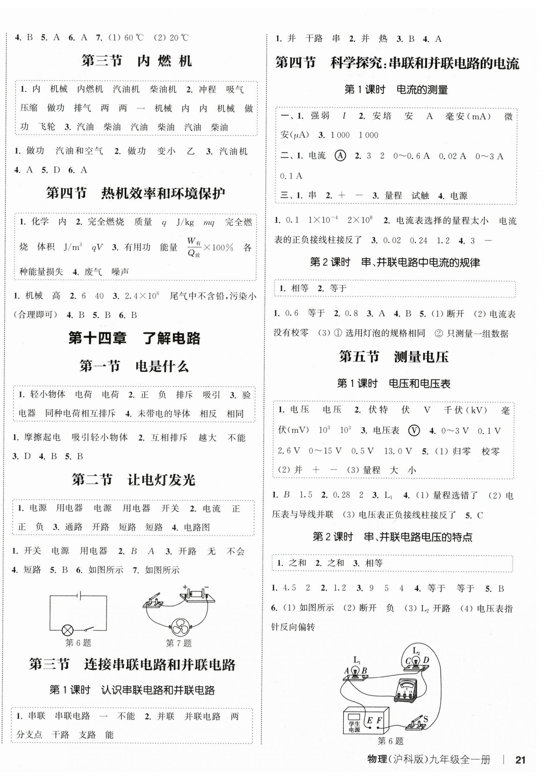 2024年通城學(xué)典課時(shí)作業(yè)本九年級(jí)物理全一冊(cè)滬科版 第2頁(yè)