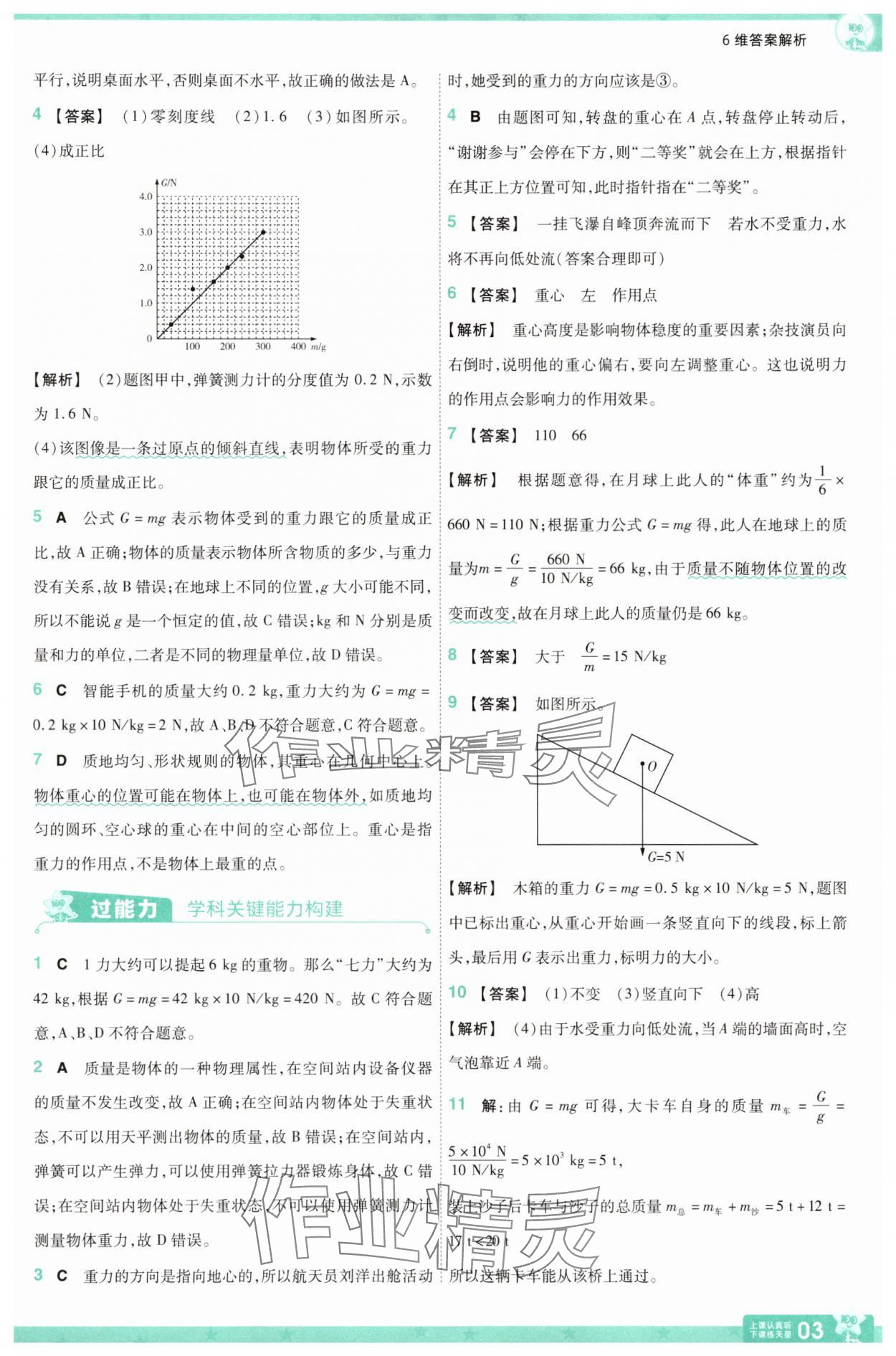 2025年一遍過八年級(jí)物理下冊(cè)滬粵版 第3頁