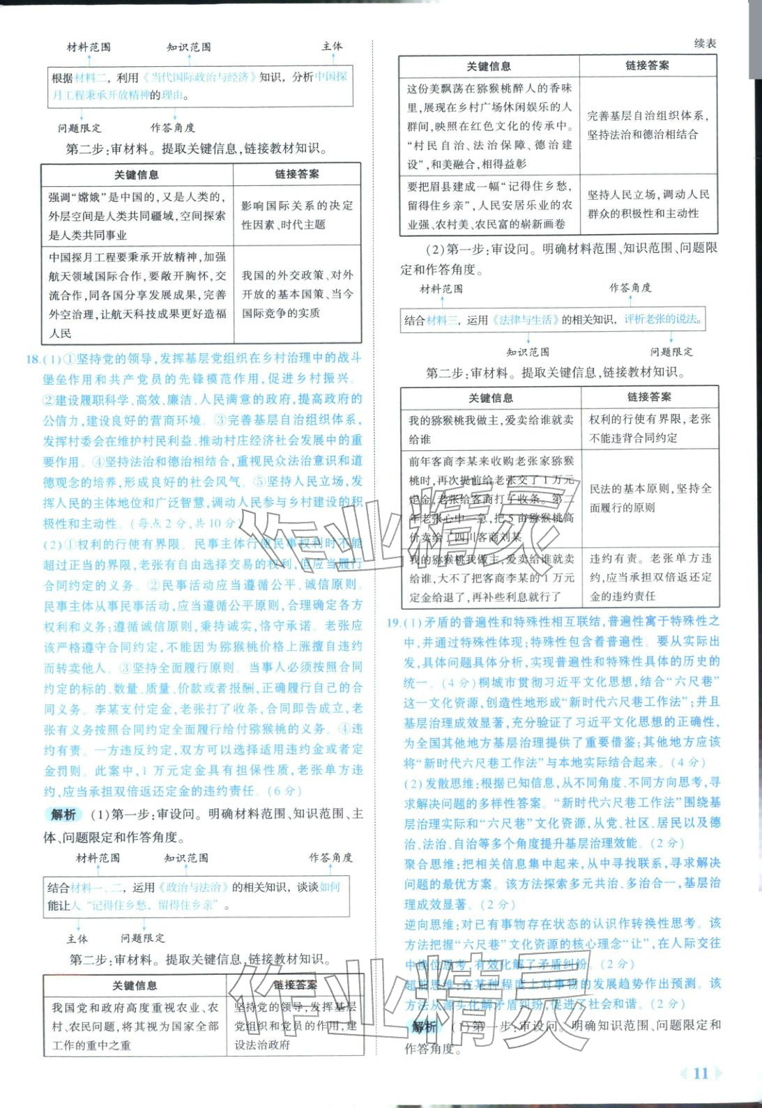 2026年53金卷优选卷汇编高中道德与法治陕晋青宁专版&nbsp;第11页