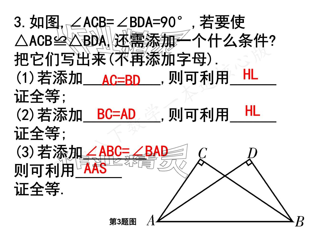 2025年一本通武漢出版社八年級(jí)數(shù)學(xué)下冊(cè)北師大版核心板 參考答案第49頁