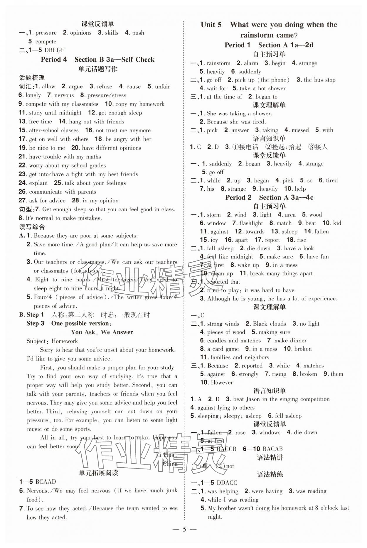 2025年同步?jīng)_刺八年級英語下冊人教版 第5頁