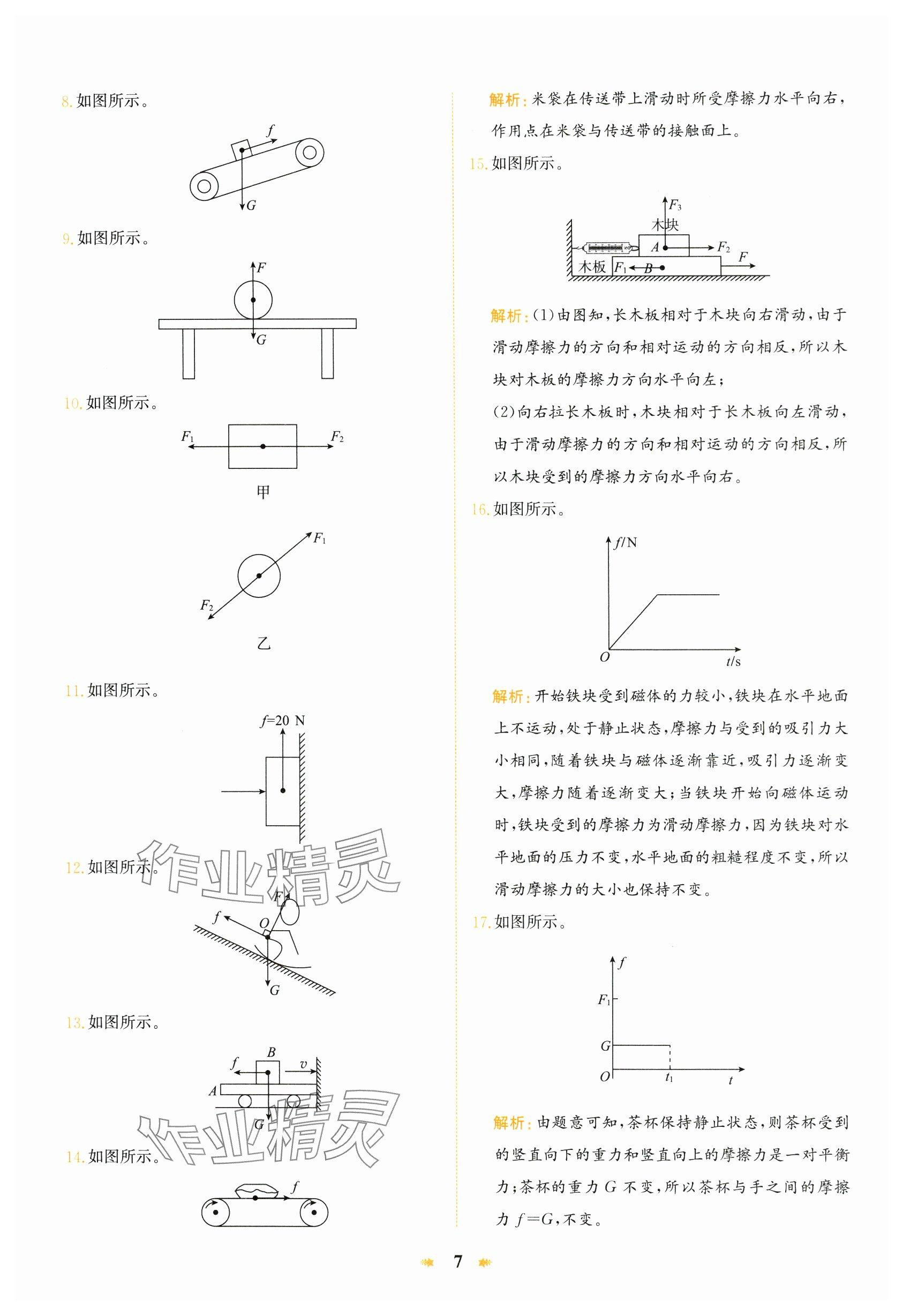 2024年智學(xué)酷提優(yōu)精練八年級物理下冊滬科版 參考答案第7頁