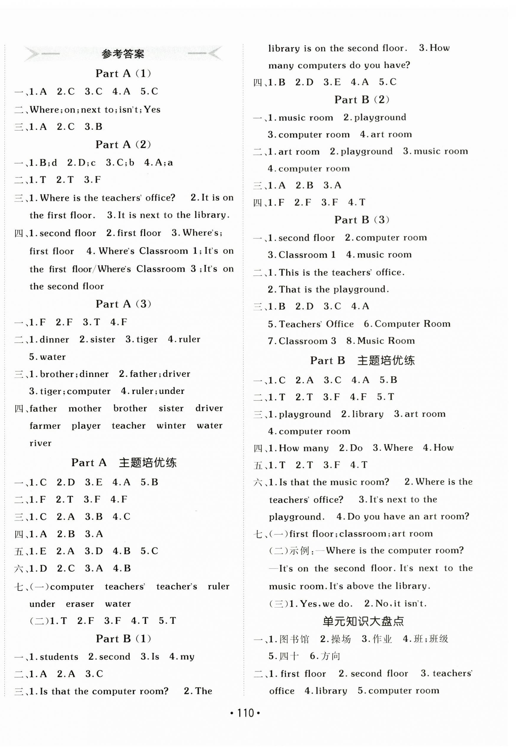 2025年同行課課100分過關(guān)作業(yè)四年級英語下冊人教版 第2頁