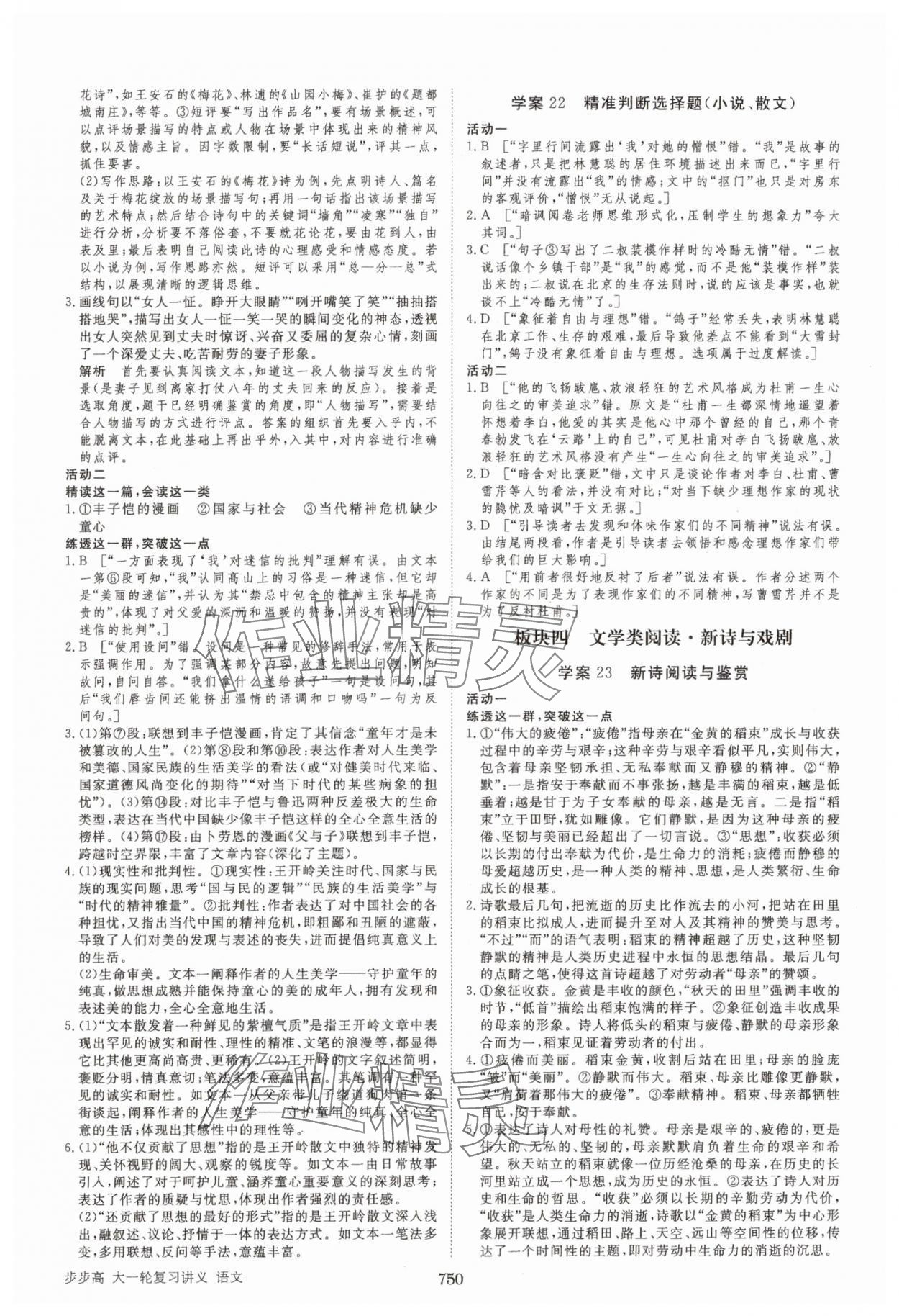 2025年步步高大一轮复习讲义语文 第22页