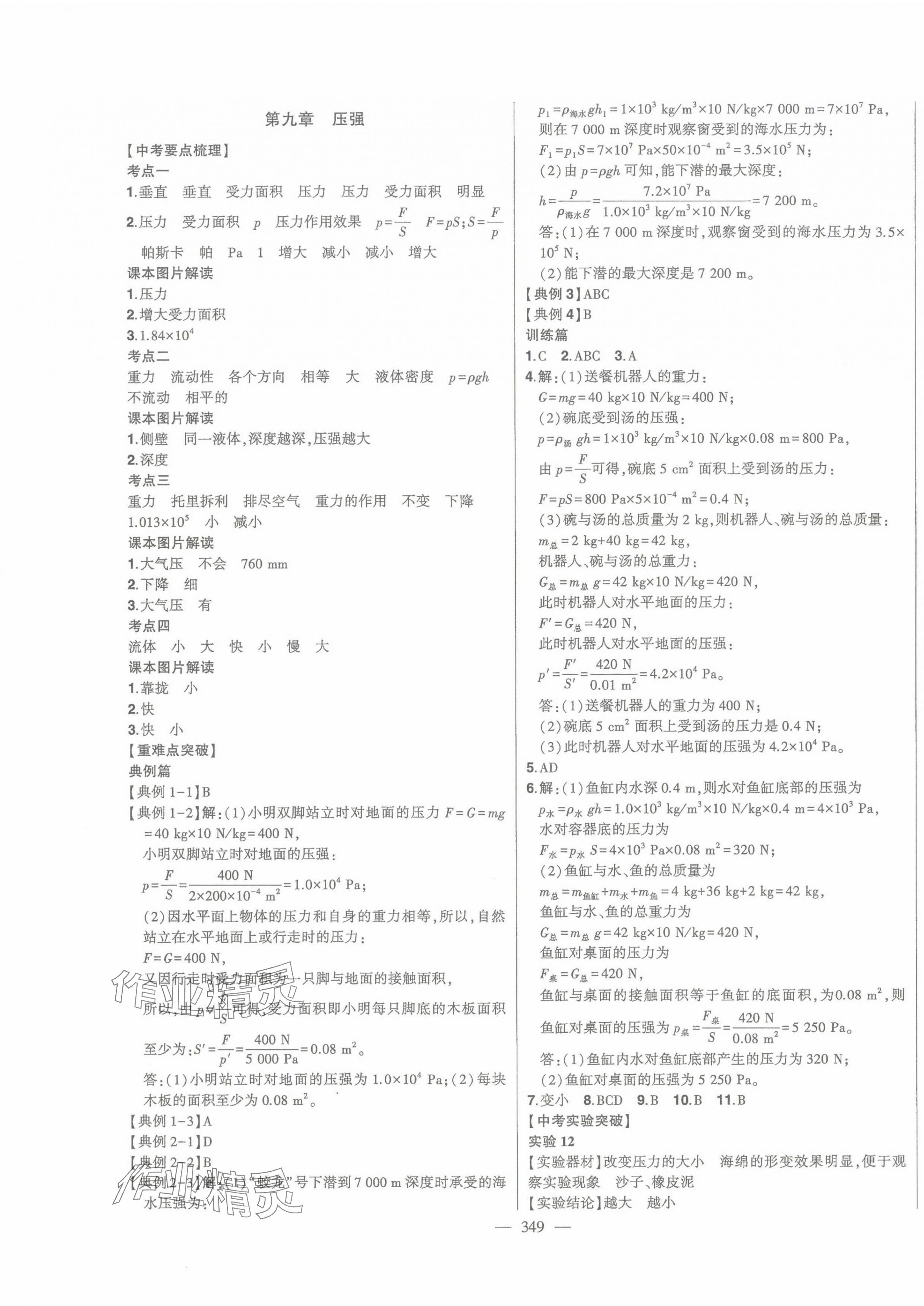 2025年智慧大課堂學(xué)業(yè)總復(fù)習(xí)全程精練物理人教版 第9頁(yè)