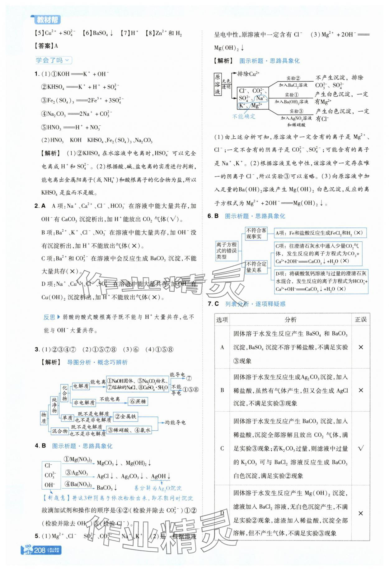 2025年教材幫高中化學(xué)必修第一冊(cè)人教版 參考答案第4頁