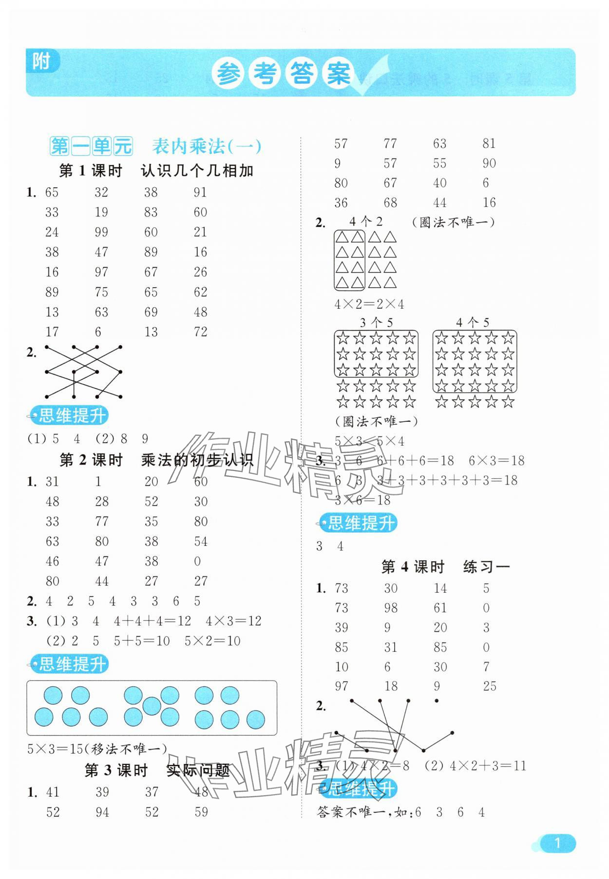 2025年亮點(diǎn)給力計(jì)算天天練二年級(jí)數(shù)學(xué)上冊(cè)蘇教版 第1頁(yè)