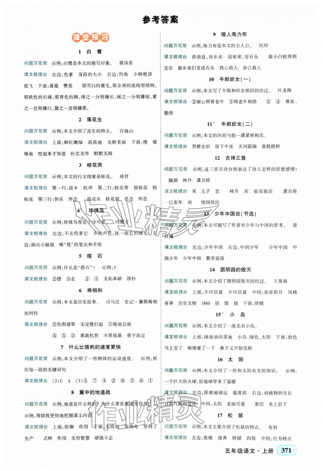 2024年黄冈状元成才路状元大课堂五年级语文上册人教版四川专版 第1页