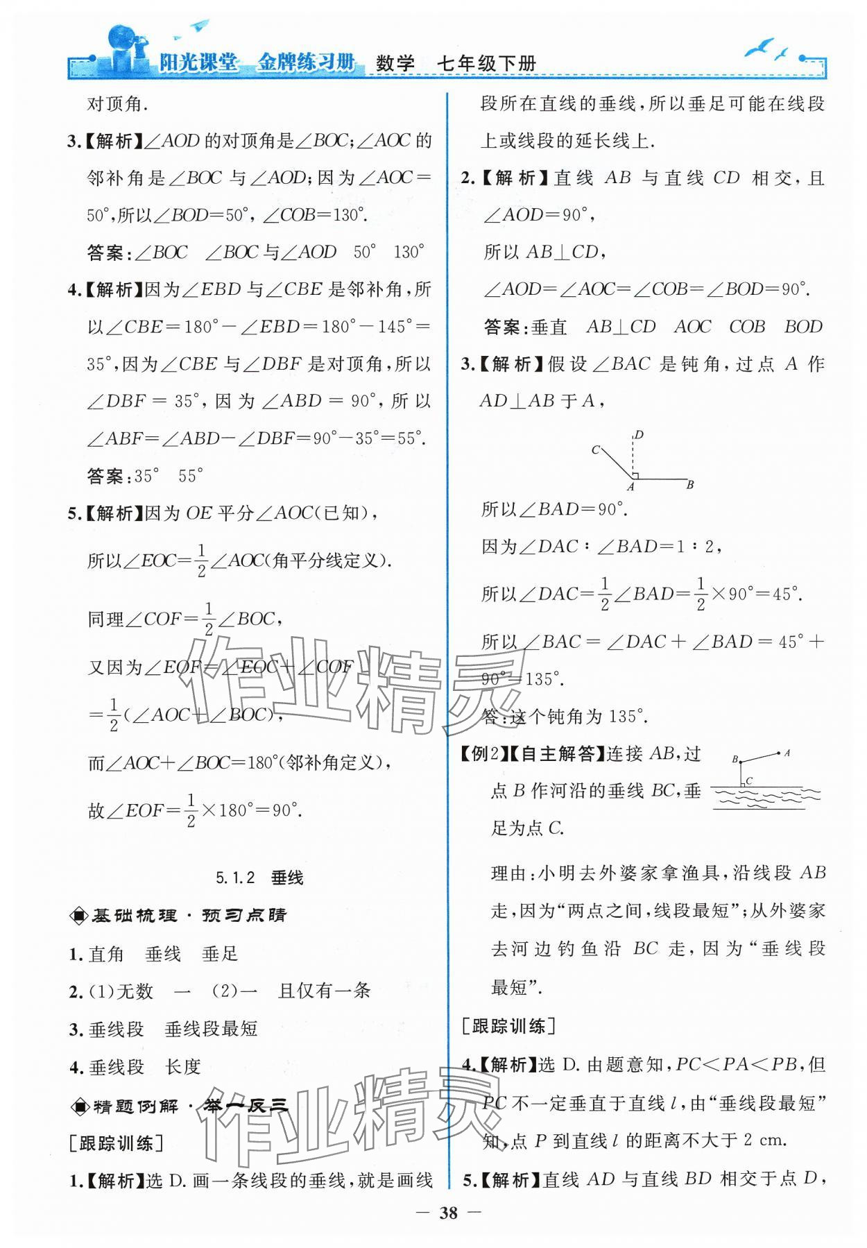 2024年阳光课堂金牌练习册七年级数学下册人教版 第2页