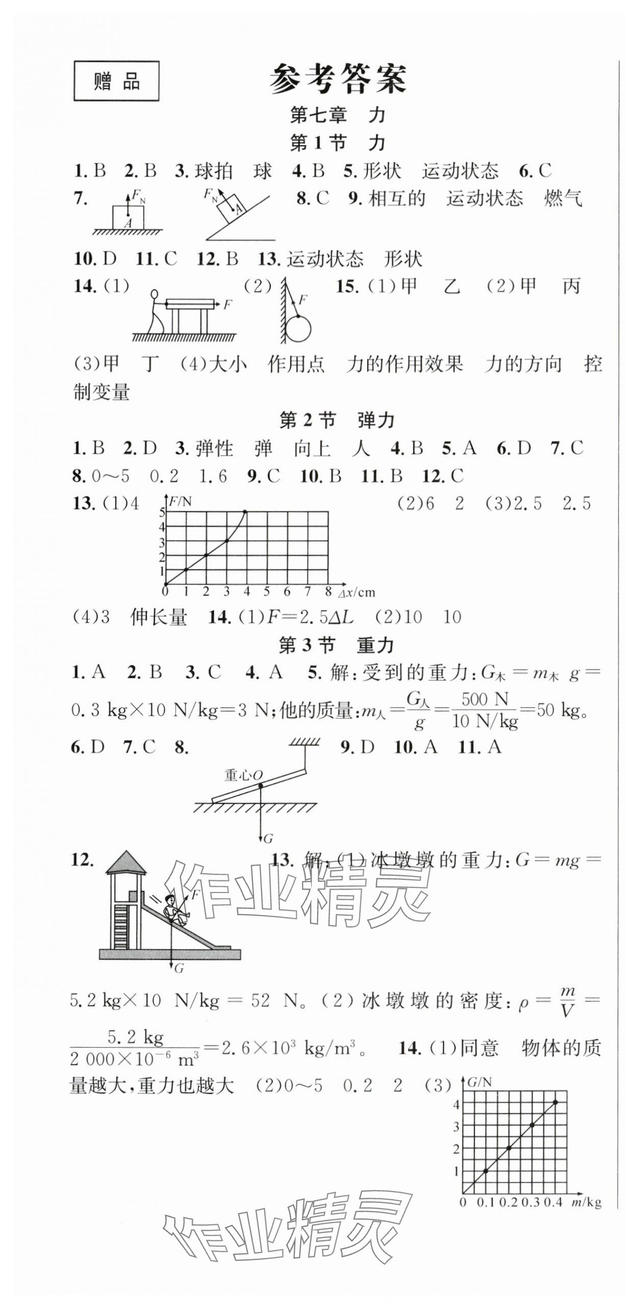 2024年课时夺冠八年级物理下册人教版 第1页