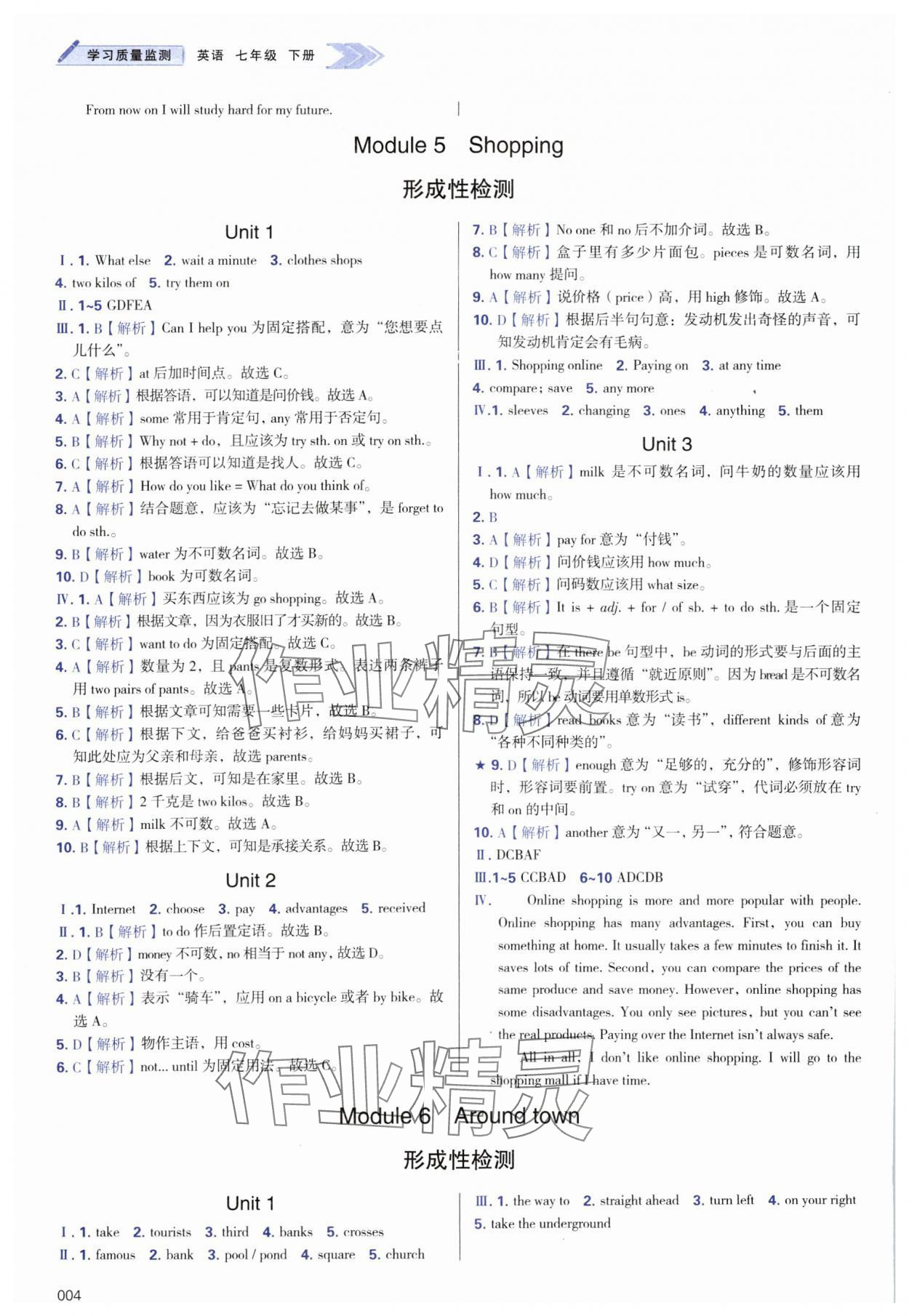 2024年學習質量監(jiān)測七年級英語下冊外研版 第4頁