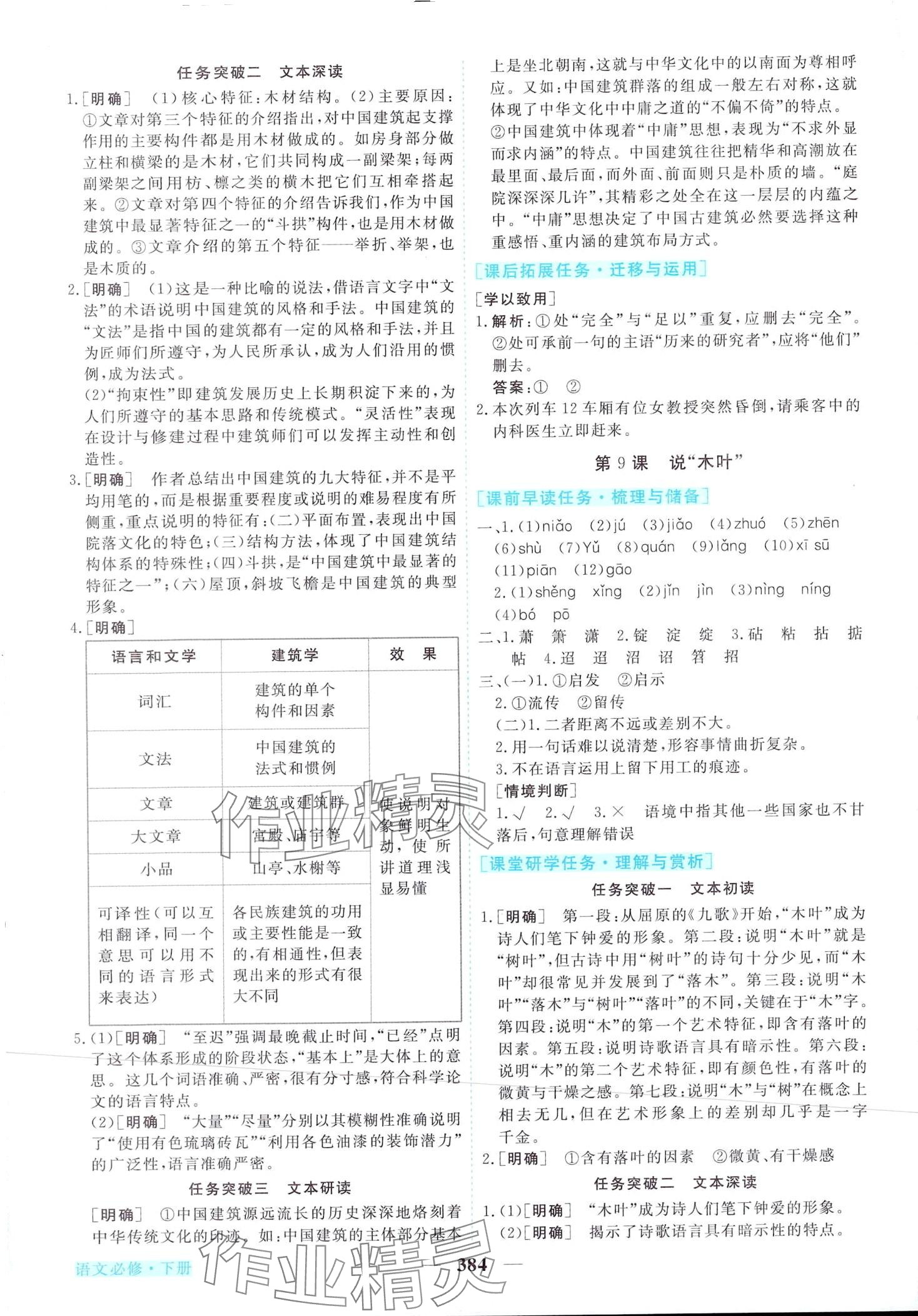 2024年新坐標(biāo)同步練習(xí)高中語(yǔ)文必修下冊(cè)人教版 第19頁(yè)