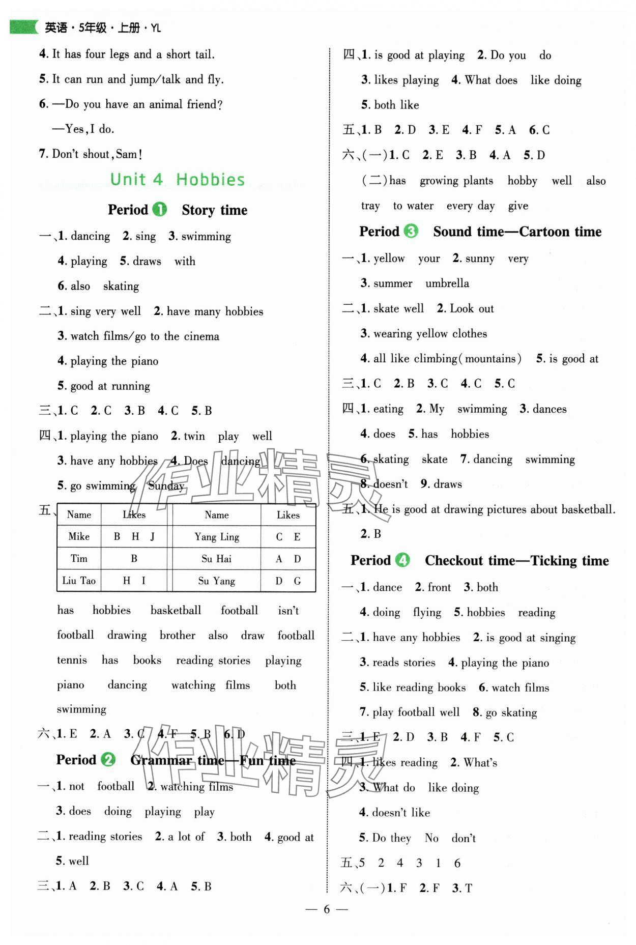 2025年细解巧练五年级英语上册译林版 第6页
