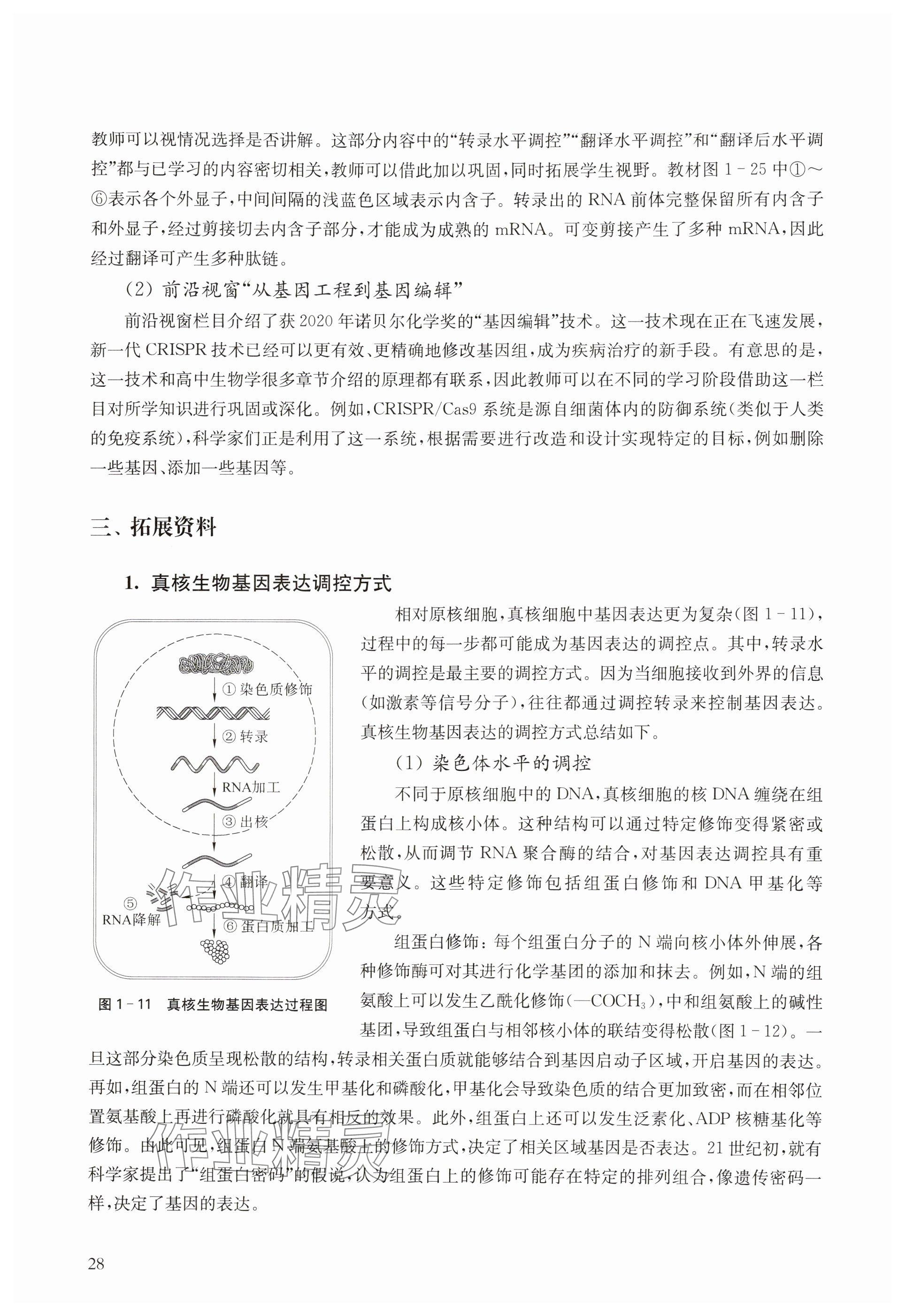 2024年教材課本高中生物必修2滬教版 參考答案第28頁