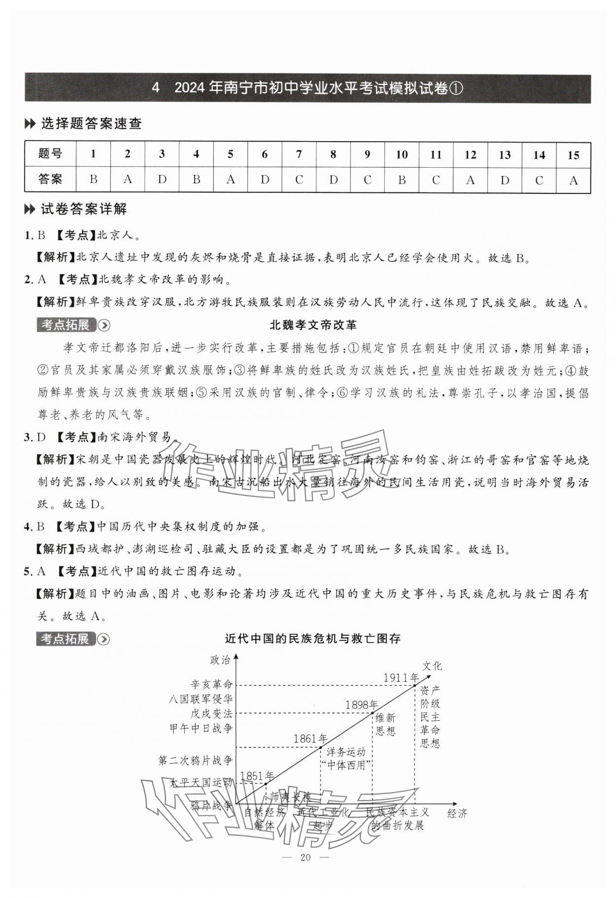 2025年中考备考指南广西2年真题1年模拟试卷历史&nbsp;第20页