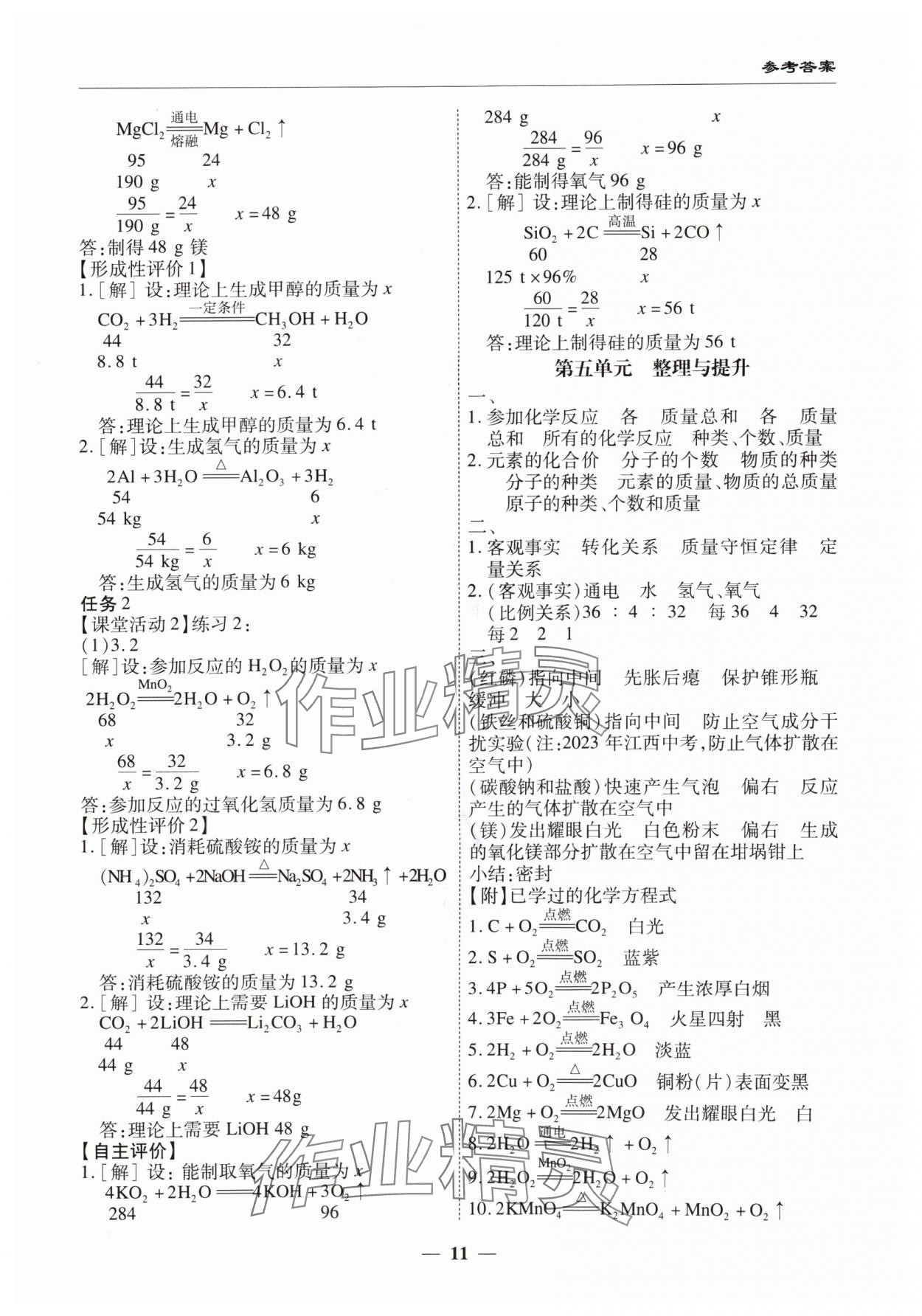 2024年新课程新策略复习篇九年级化学&nbsp;第11页