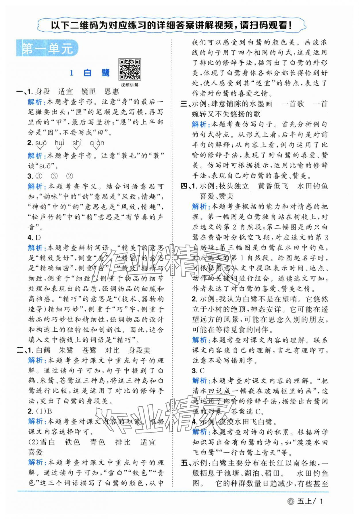 2025年陽(yáng)光同學(xué)課時(shí)優(yōu)化作業(yè)五年級(jí)語(yǔ)文上冊(cè)人教版廣東專版 第1頁(yè)