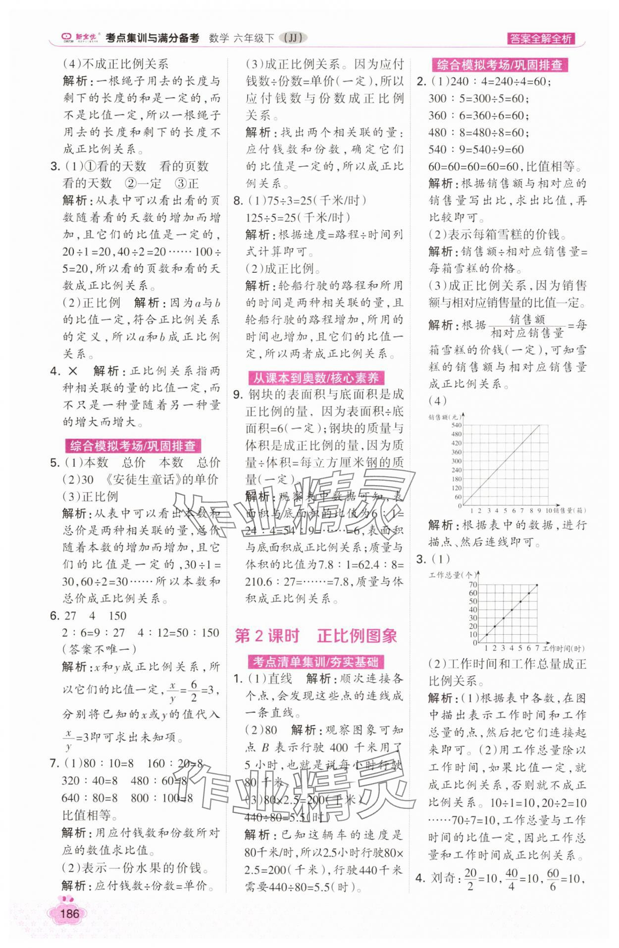 2025年考点集训与满分备考六年级数学下册冀教版 第10页