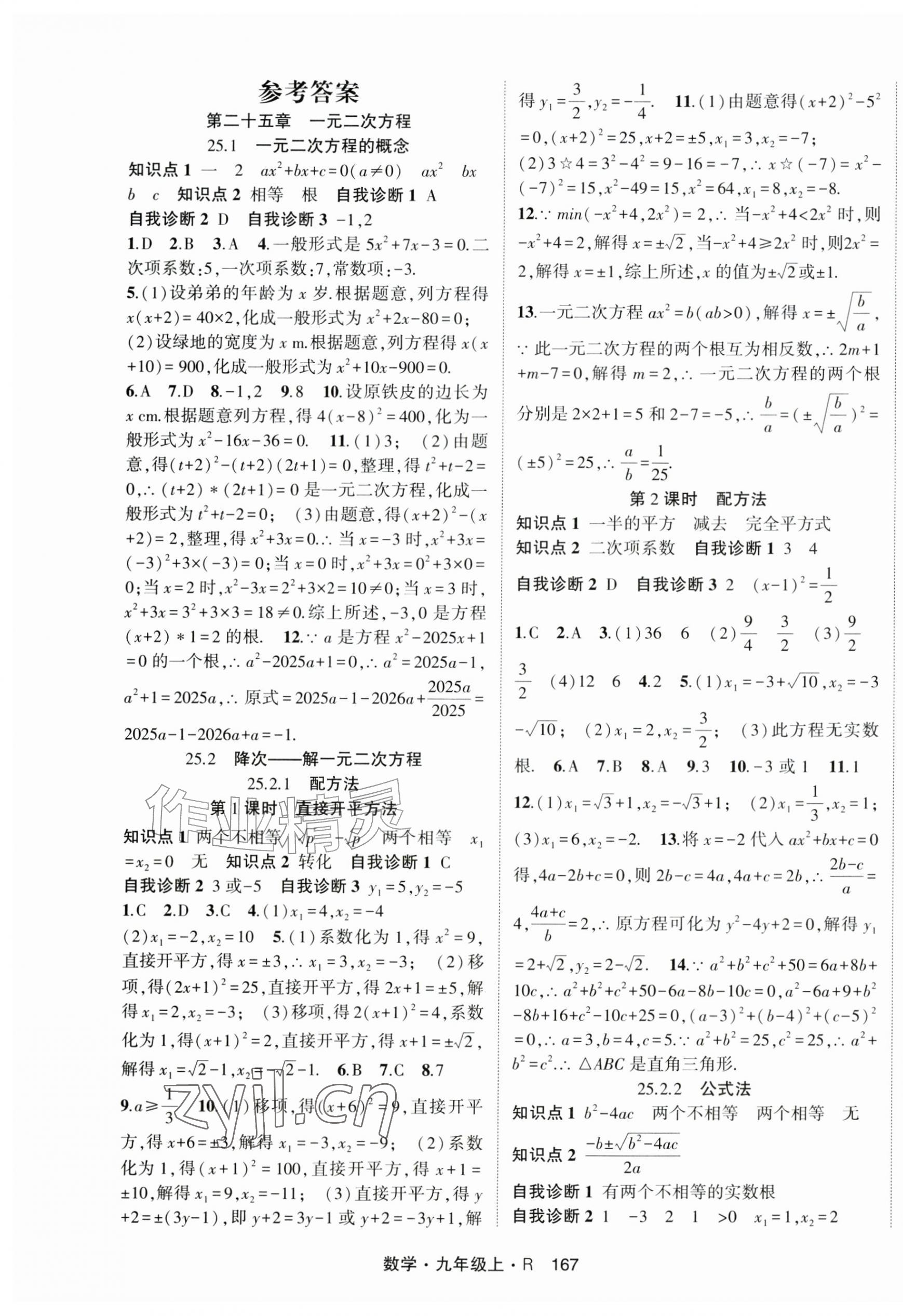 2026年随堂1加1导练九年级数学上册人教版&nbsp;第1页