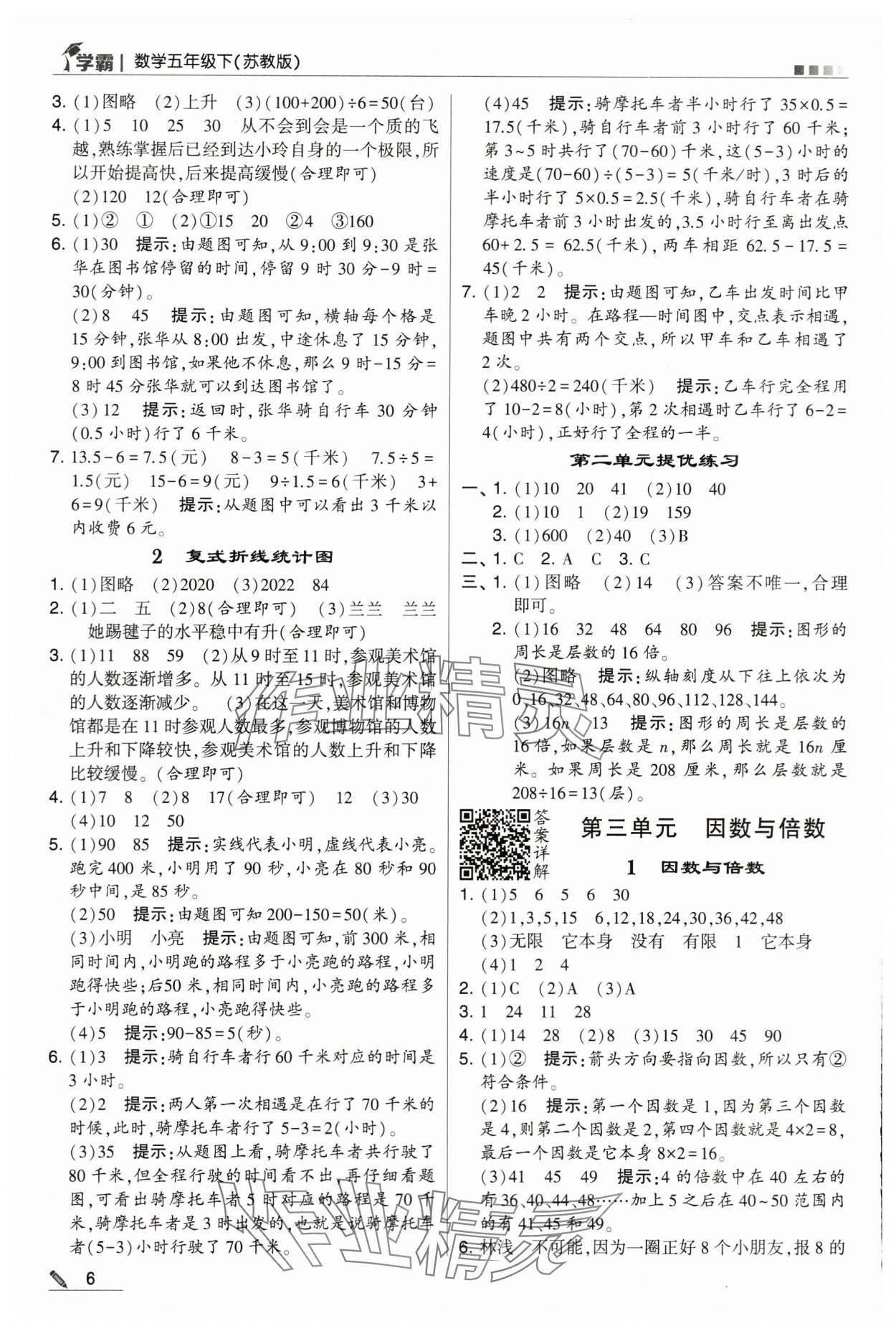 2024年喬木圖書(shū)學(xué)霸五年級(jí)數(shù)學(xué)下冊(cè)蘇教版 第6頁(yè)