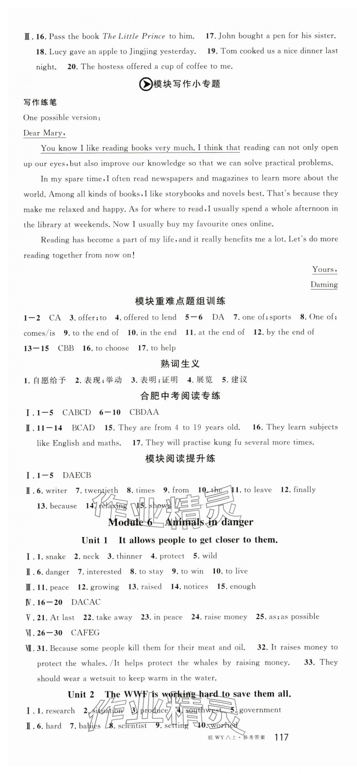 2024年名校课堂八年级英语上册外研版合肥专版 第7页