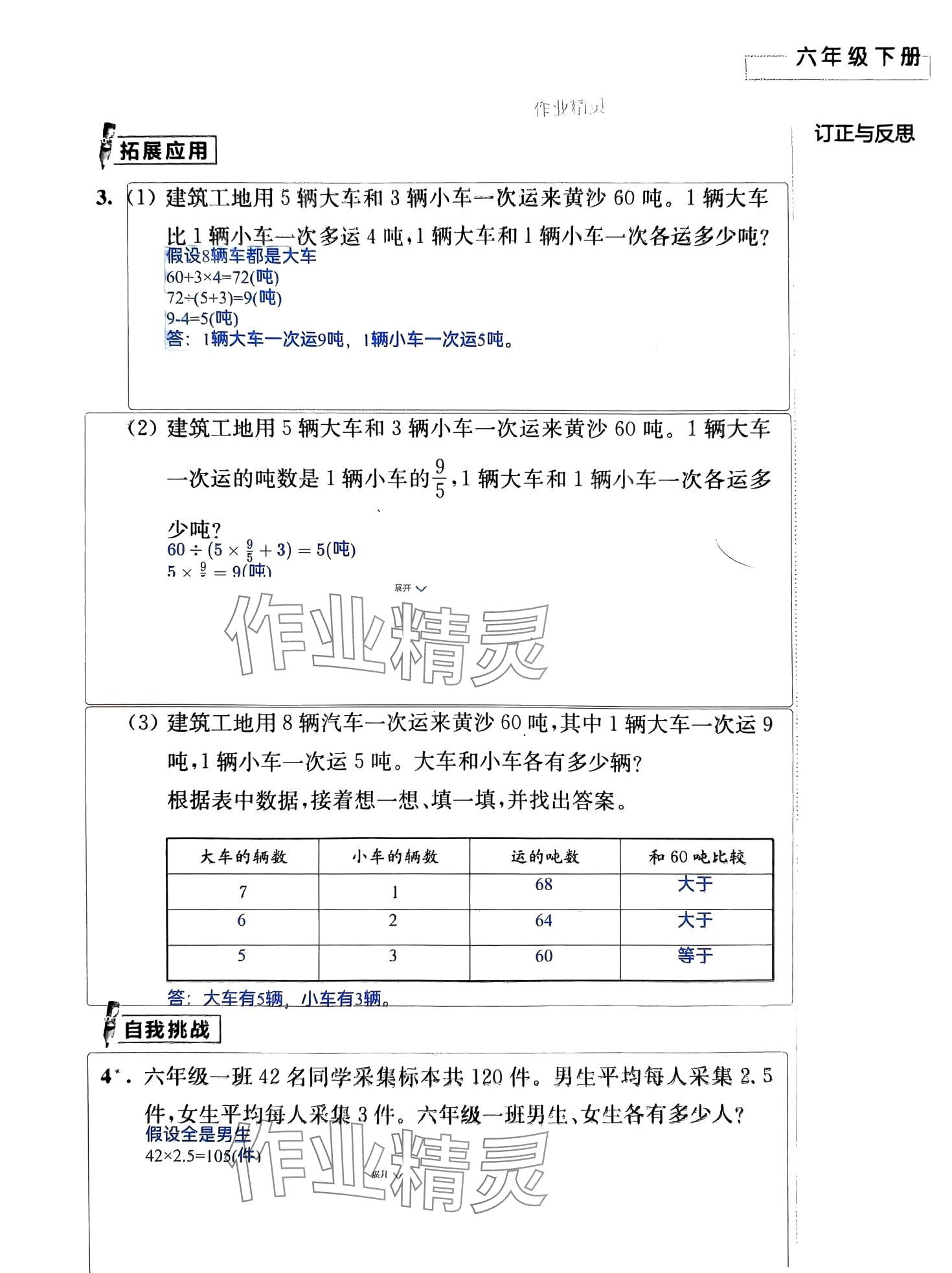 2024年練習(xí)與測試活頁卷六年級數(shù)學(xué)下冊蘇教版 第37頁