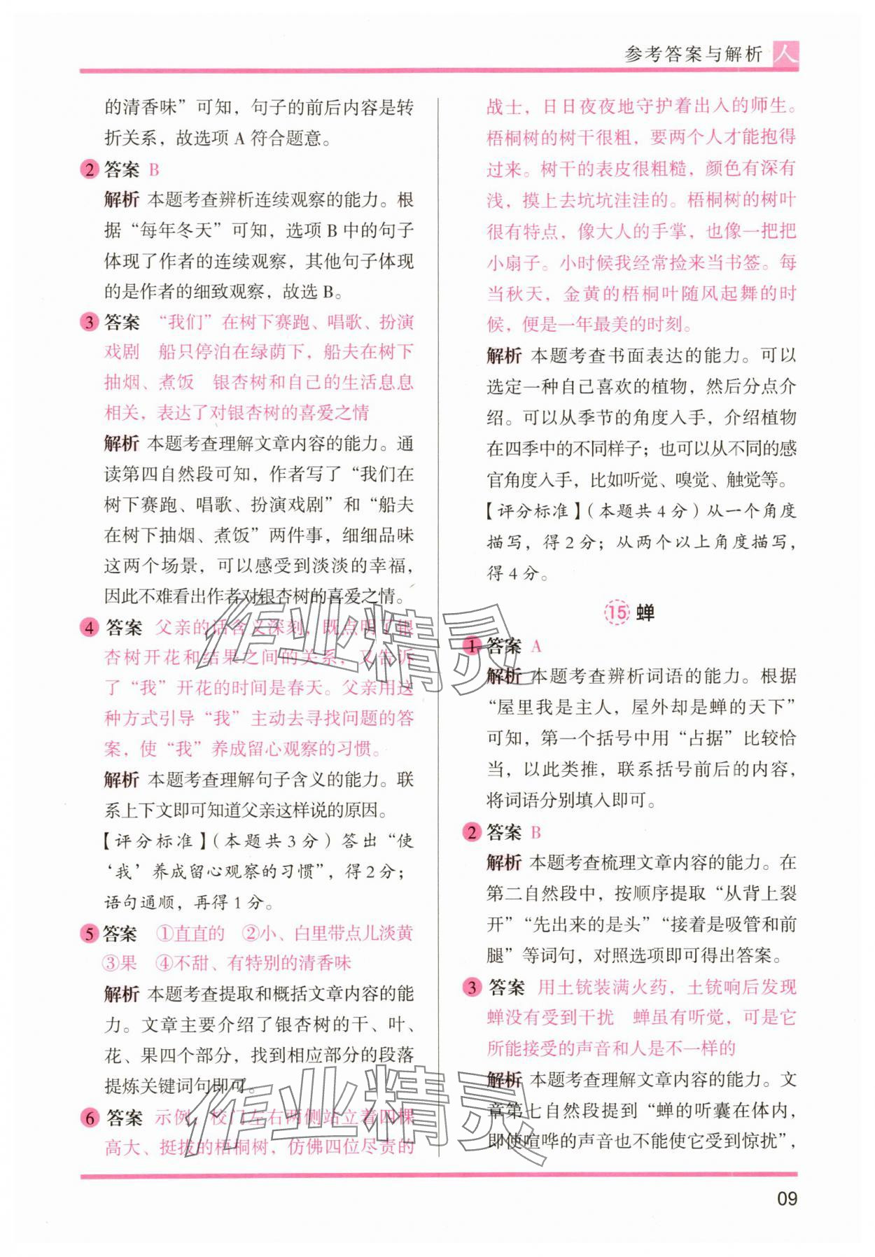 2025年木頭馬閱讀力測評(píng)四年級(jí)語文A版&nbsp;第9頁