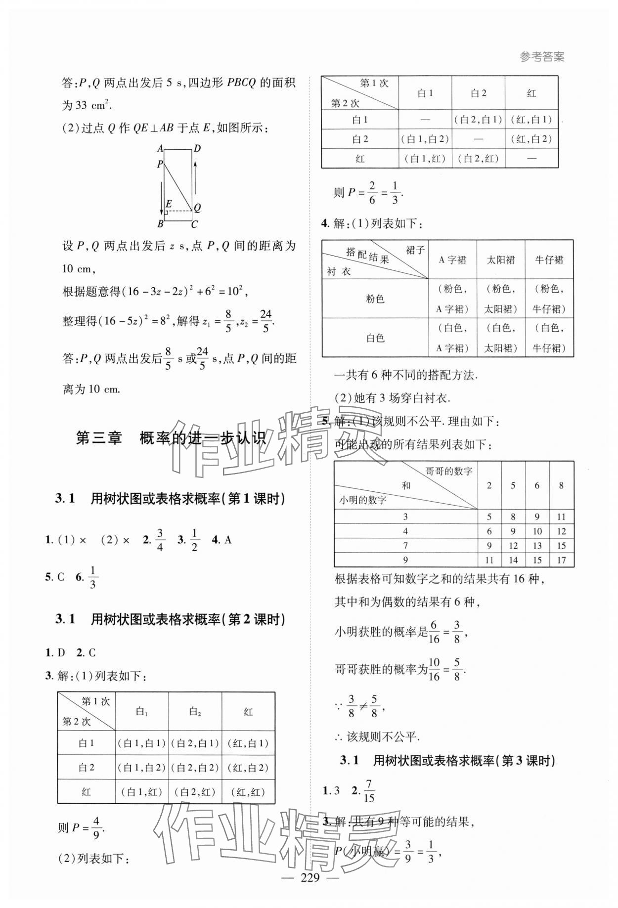2023年新課堂學習與探究九年級數學全一冊北師大版 第9頁