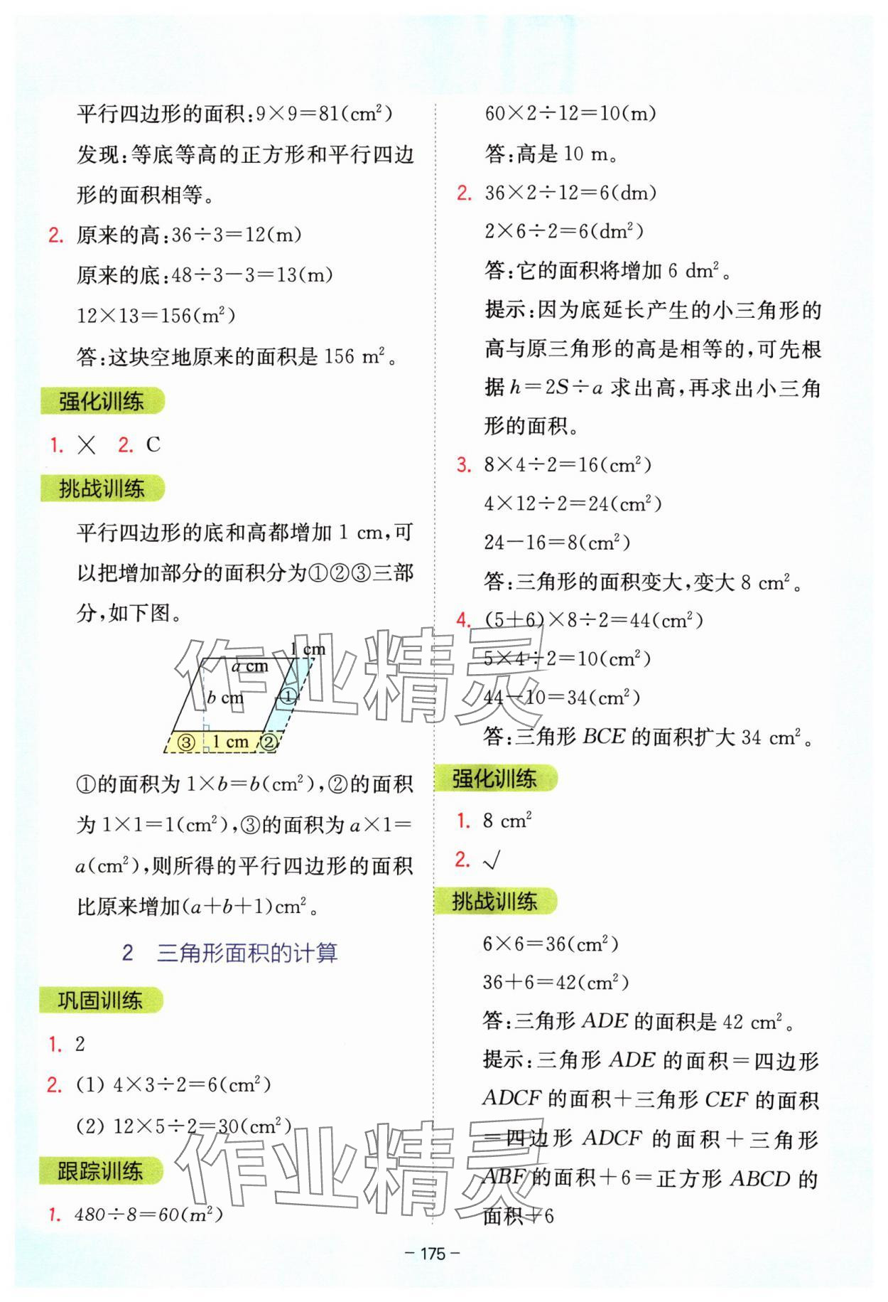 2024年全易通五年级数学上册苏教版 参考答案第2页