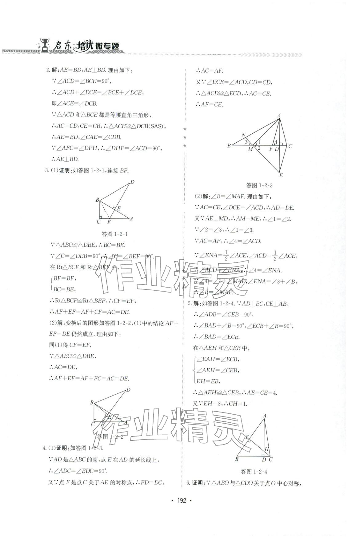 2025年啟東培優(yōu)微專題八年級數(shù)學(xué)&nbsp;第6頁