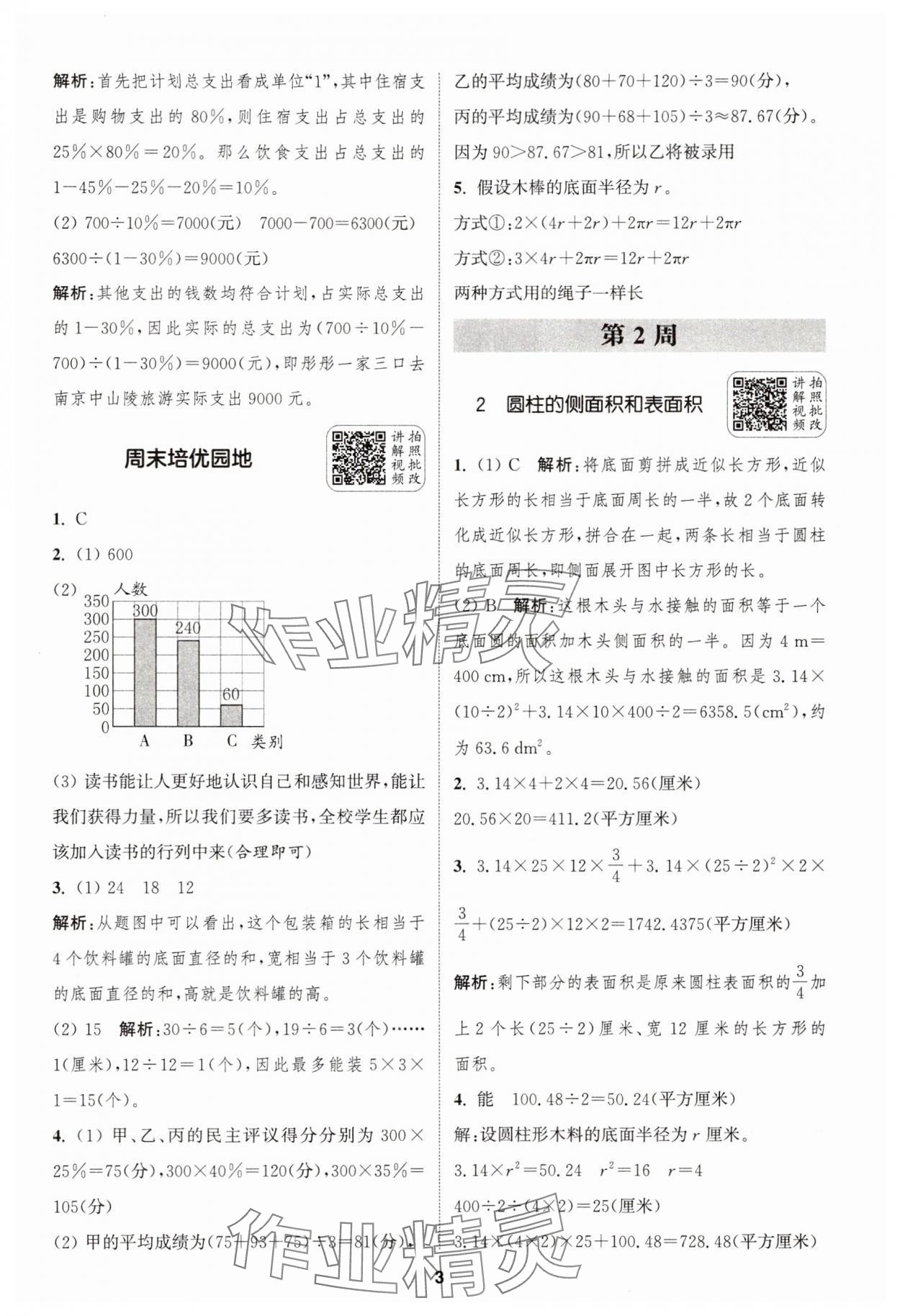 2025年通城學典拔尖新方案六年級數學下冊蘇教版 第3頁