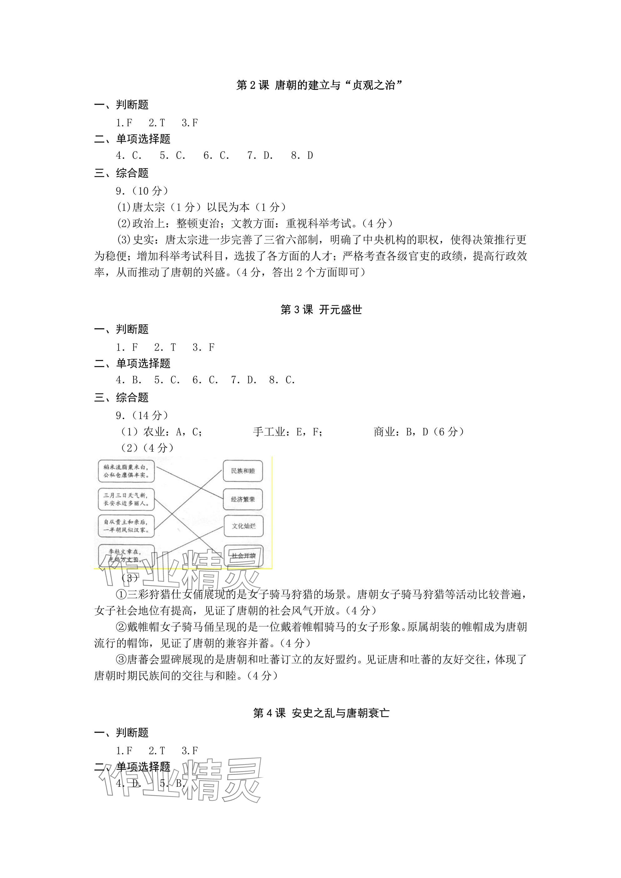 2025年精編精練浙江教育出版社七年級(jí)下冊(cè) 參考答案第6頁