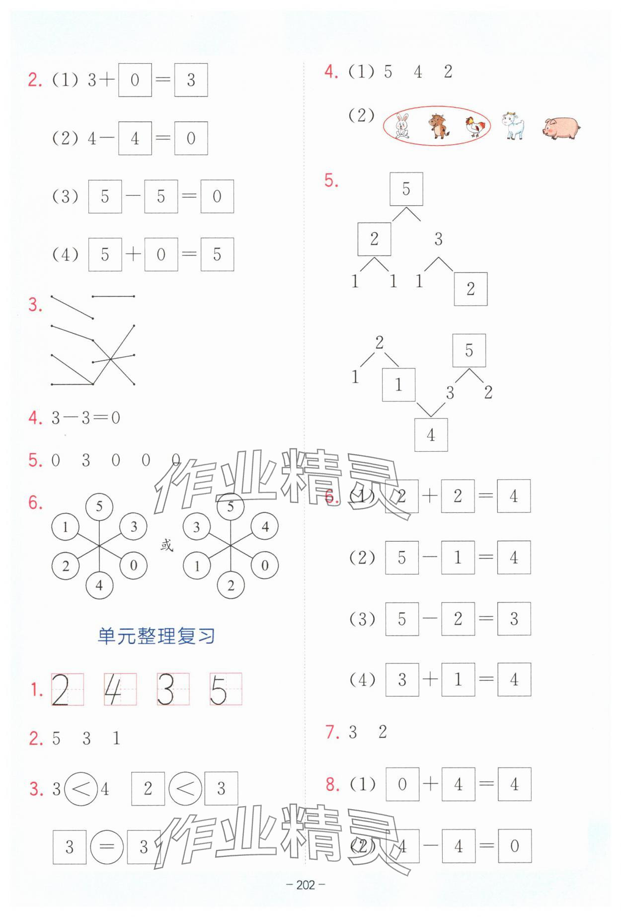 2025年全易通一年級(jí)數(shù)學(xué)上冊(cè)人教版 第4頁(yè)