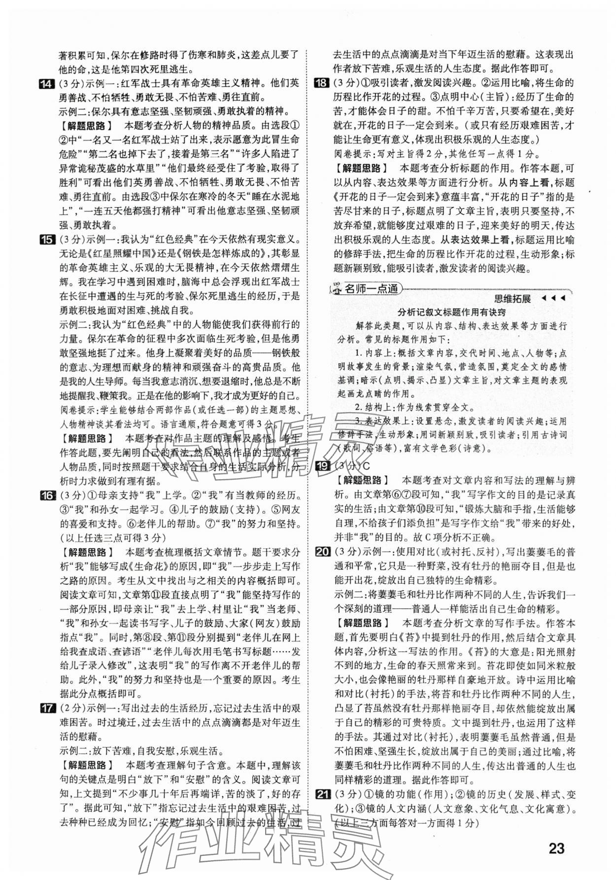 2024年金考卷45套匯編語(yǔ)文湖北專(zhuān)版 第23頁(yè)