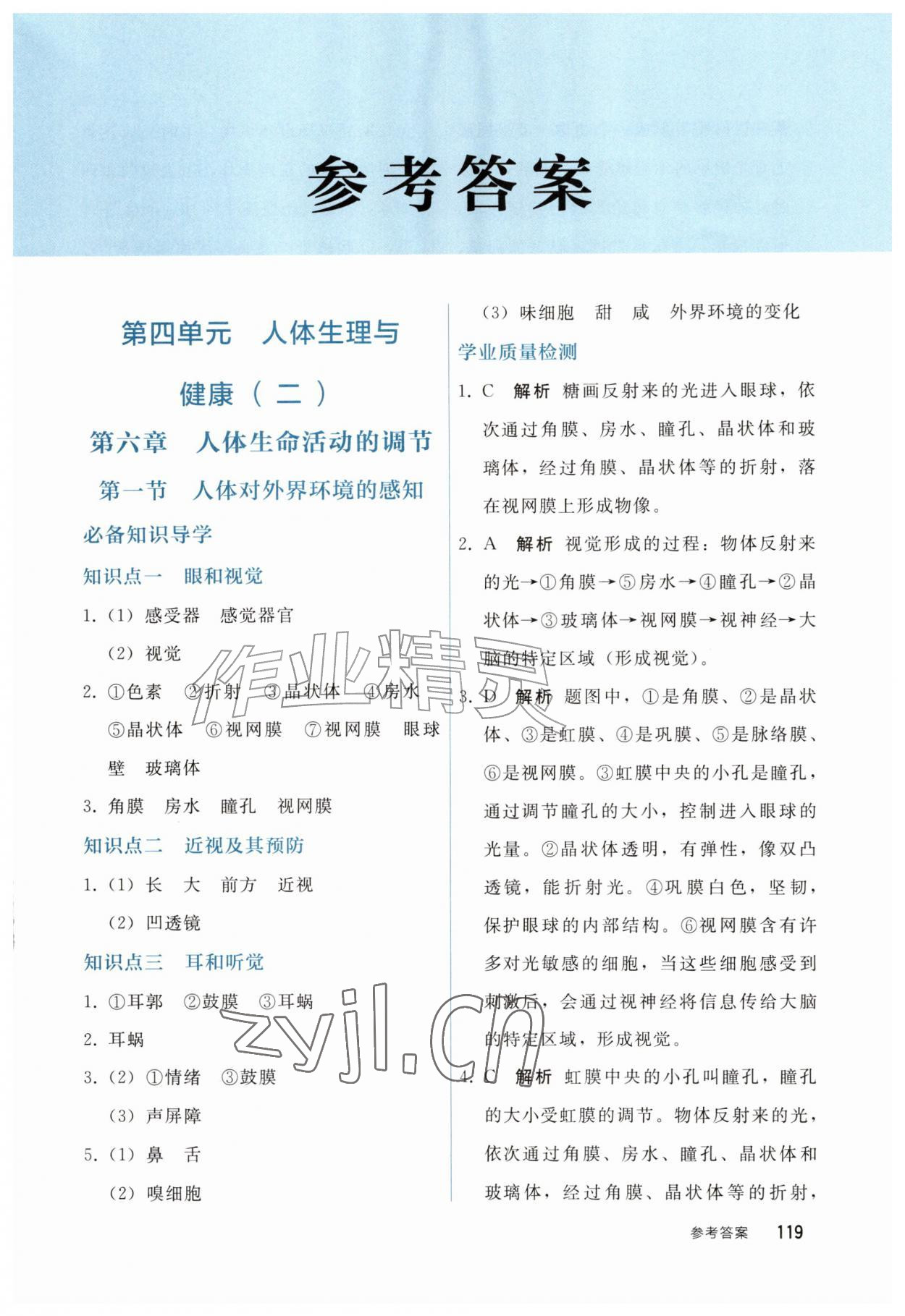 2026年同步轻松练习八年级生物上册人教版四川专版&nbsp;第1页