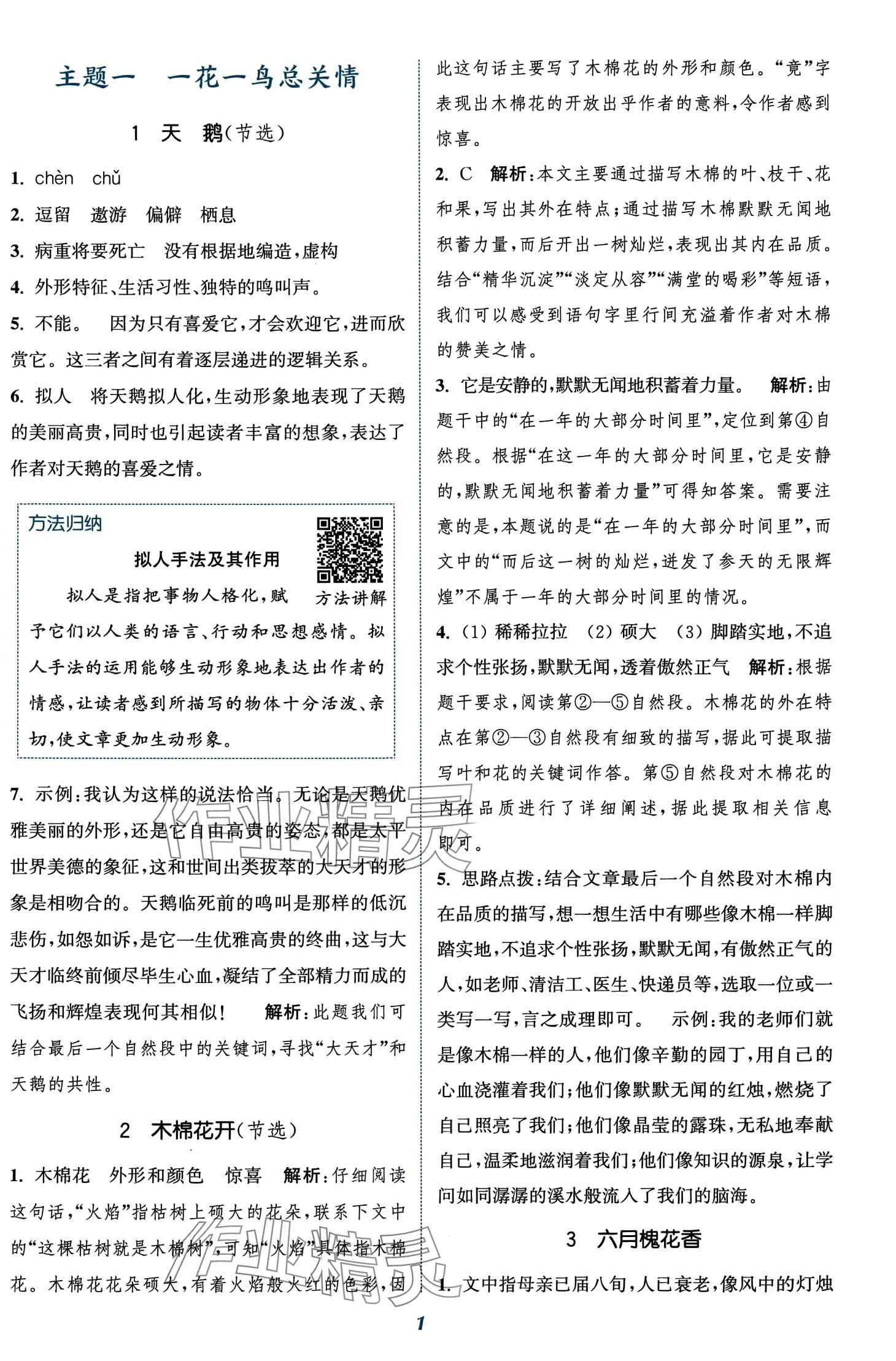 2024年通城學典閱讀拓展訓練五年級 第3頁