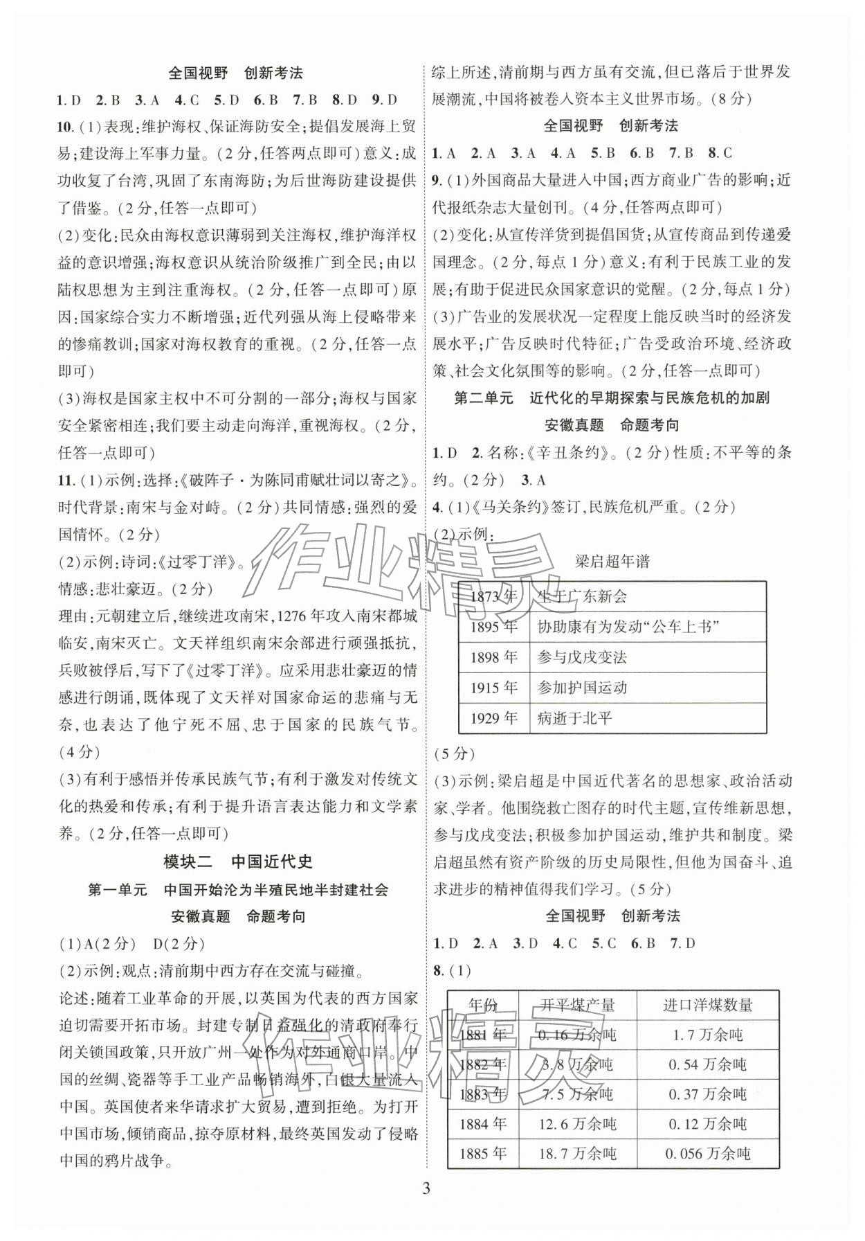 2026年名校课堂中考总复习历史安徽专版 第3页